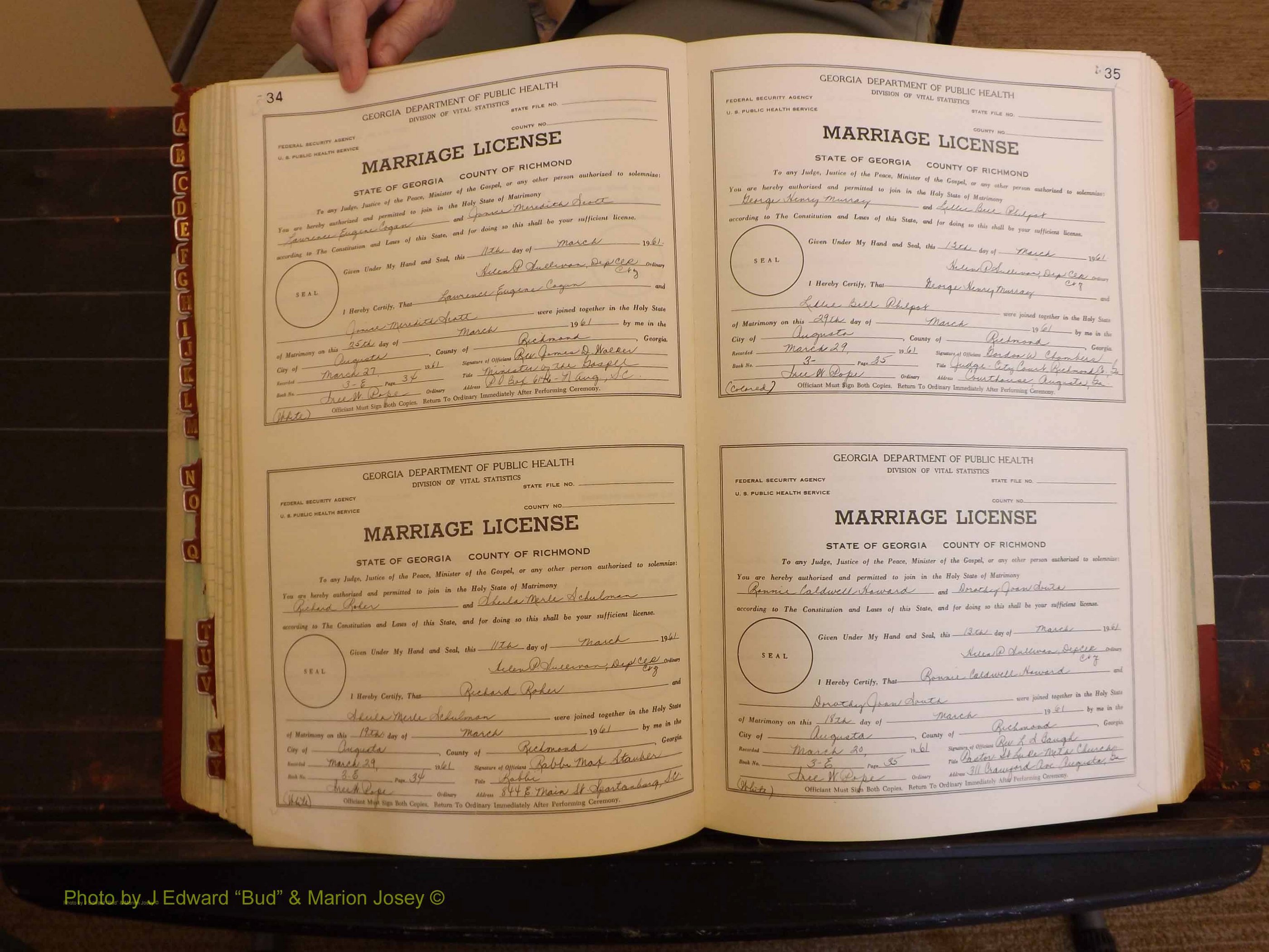 Richmond Marriages, 3E, 1961-1963 P 034-035.JPG