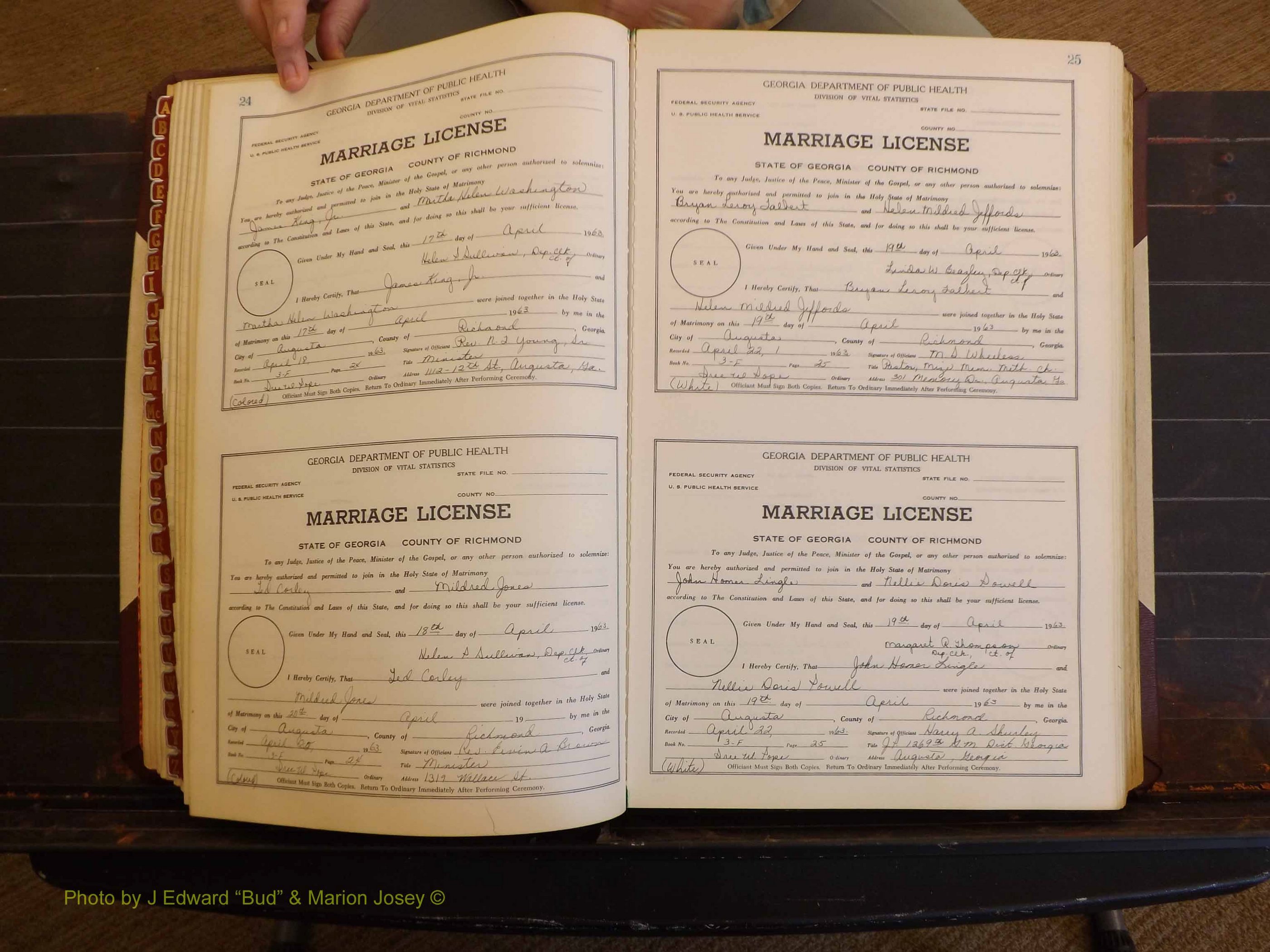 Richmond Marriages, 3F, 1963-1964 P 024-025.JPG