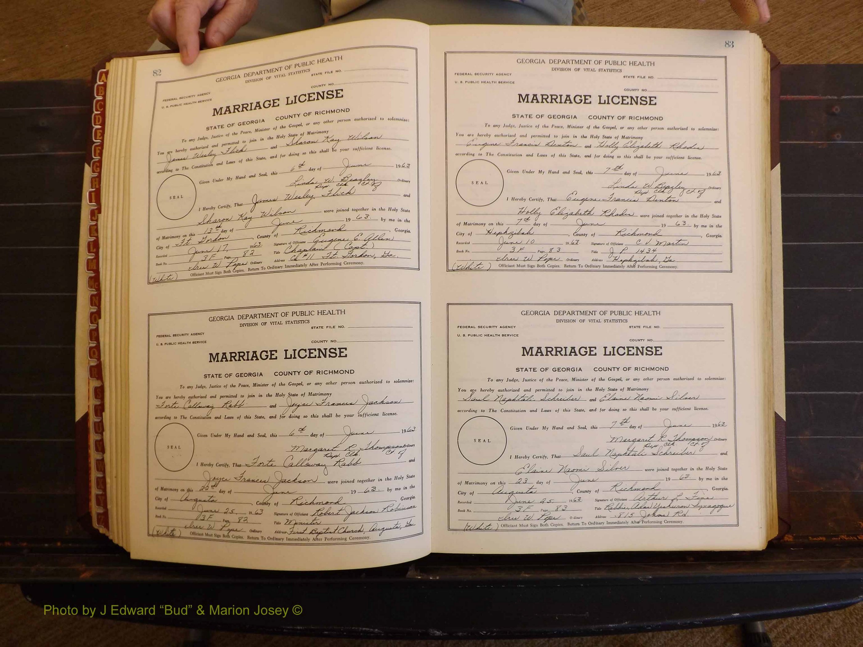 Richmond Marriages, 3F, 1963-1964 P 082-083.JPG