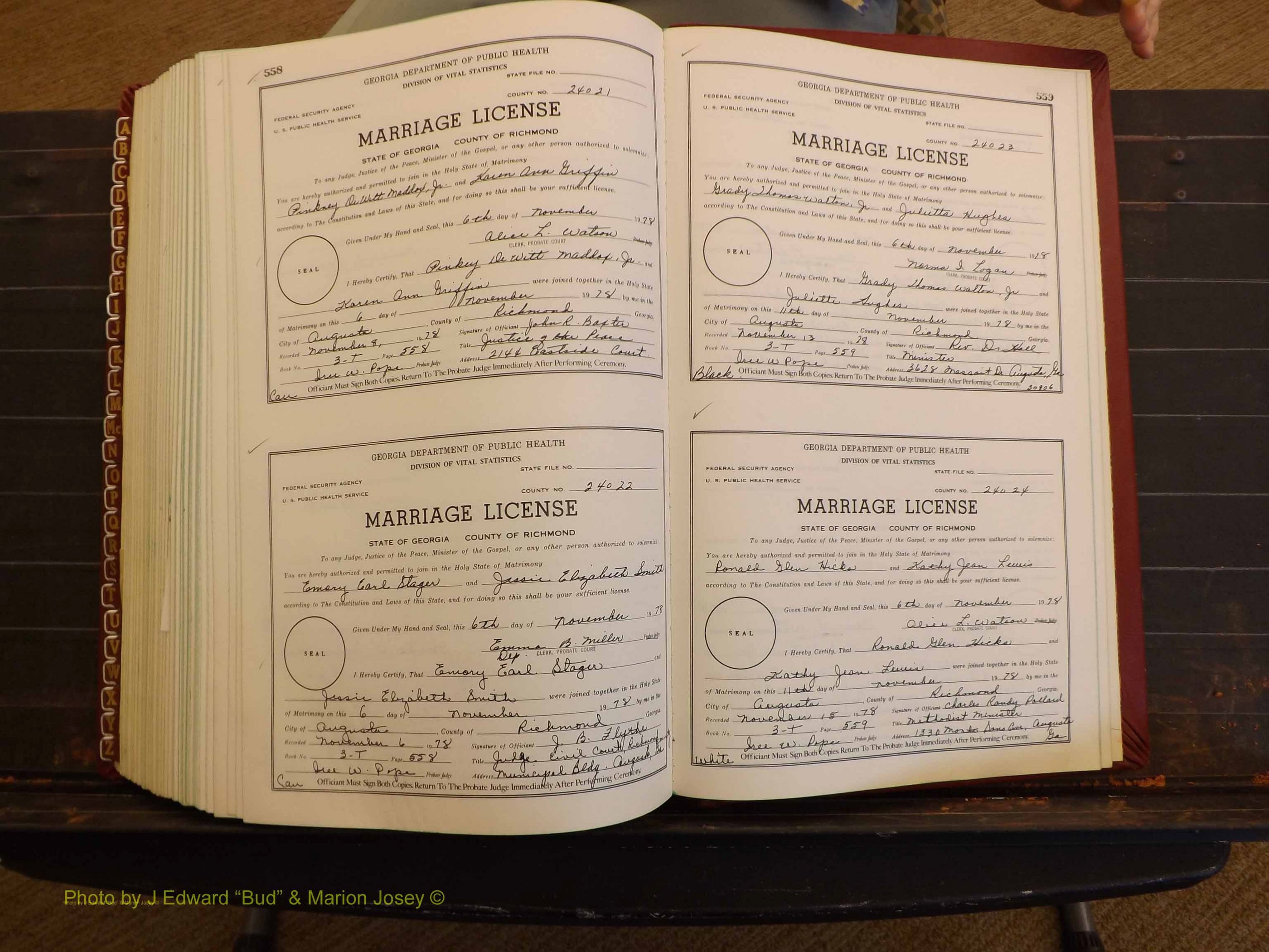 Richmond Marriages, 3T, 1978-1978 P 558-559.JPG