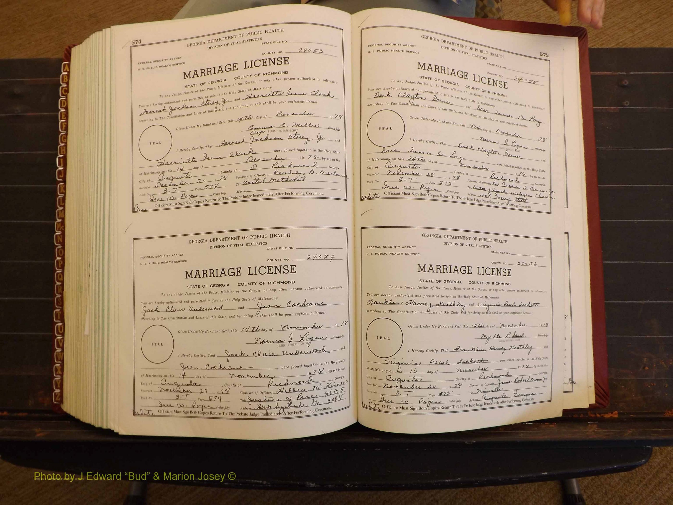 Richmond Marriages, 3T, 1978-1978 P 574-575.JPG