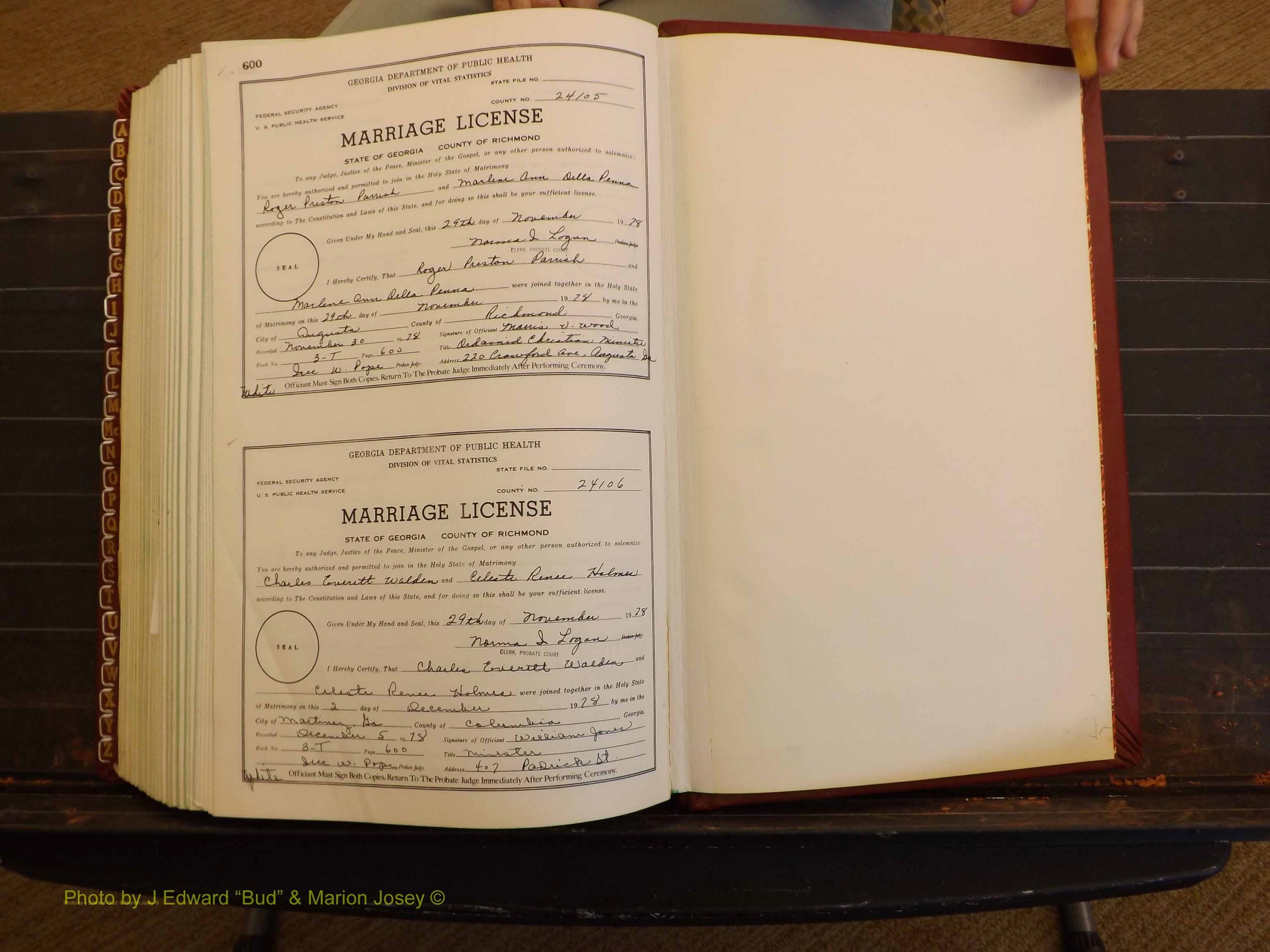 Richmond Marriages, 3T, 1978-1978 P 600.JPG