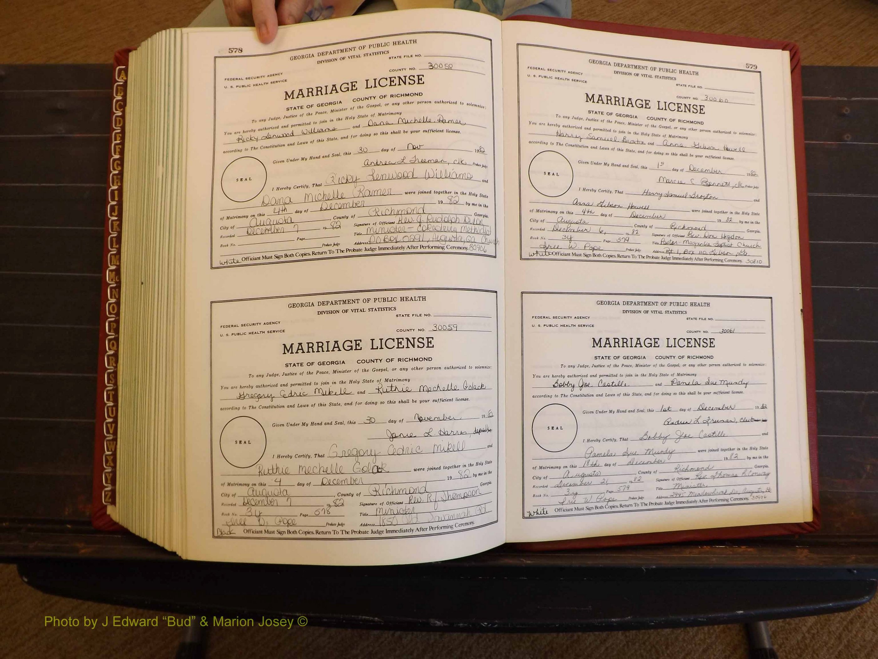 Richmond Marriages, 3Y, 1982-1982 P 578-579.JPG