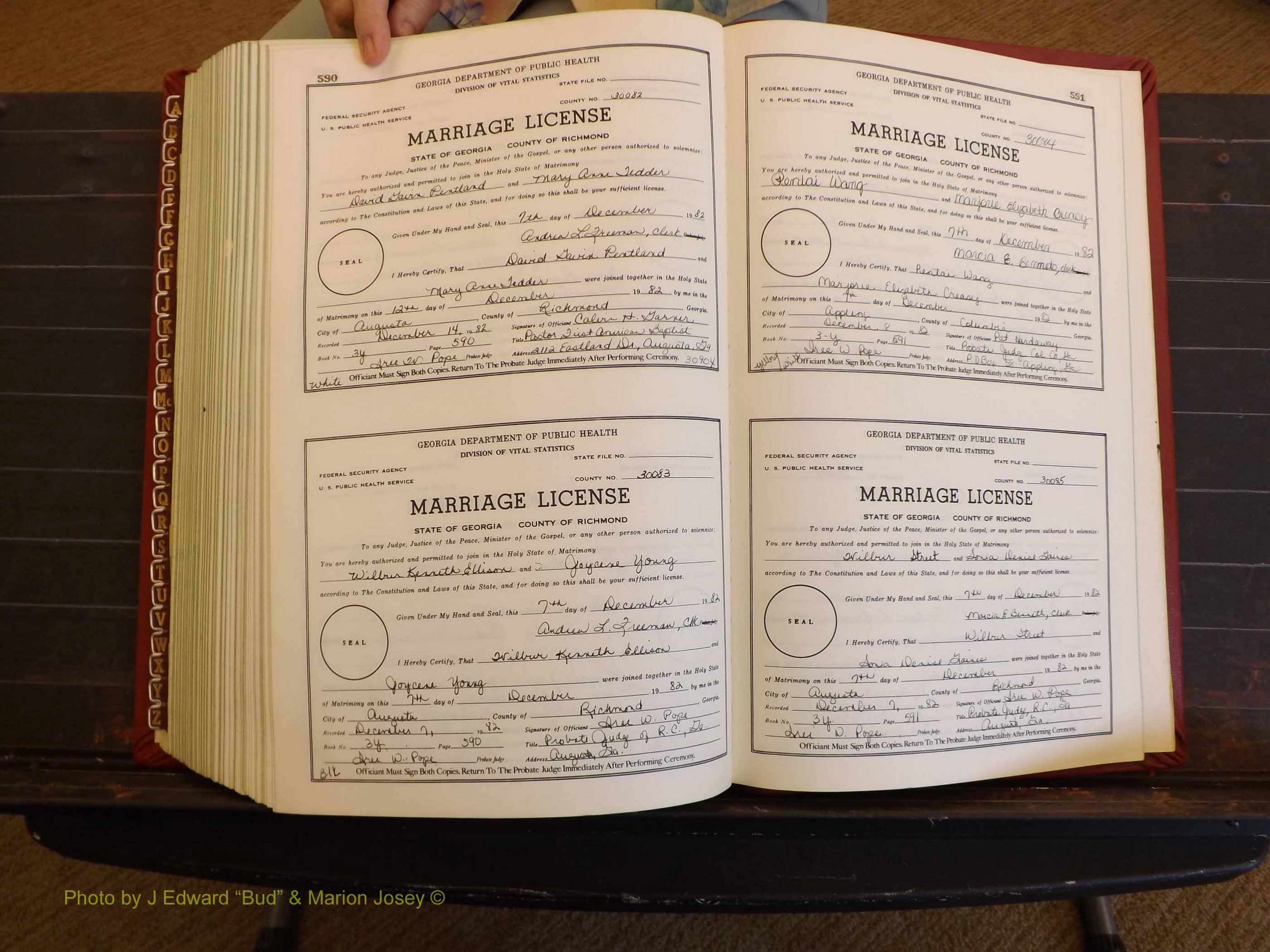 Richmond Marriages, 3Y, 1982-1982 P 590-591.JPG