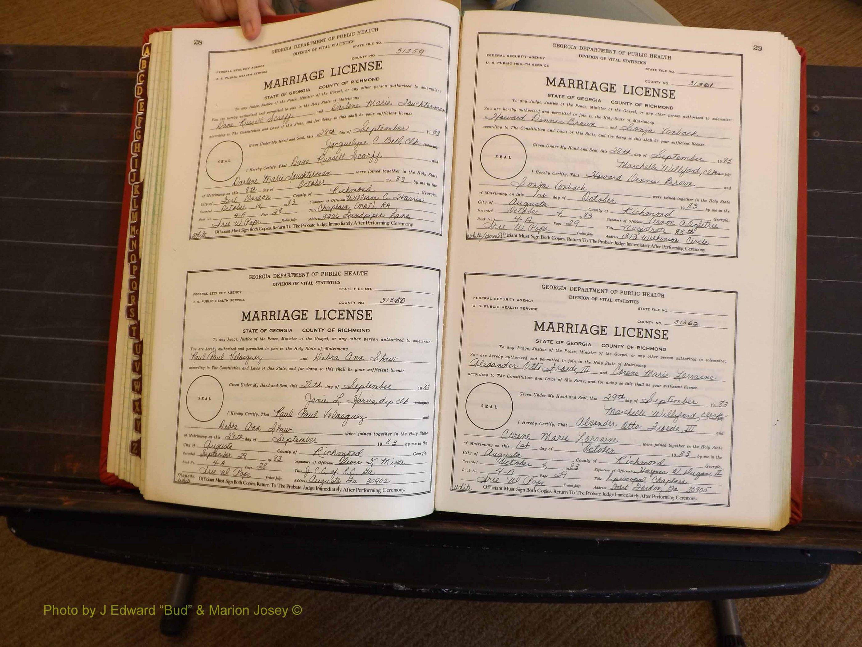 Richmond Marriages, 4A, 1983-1984 P 028-029.JPG