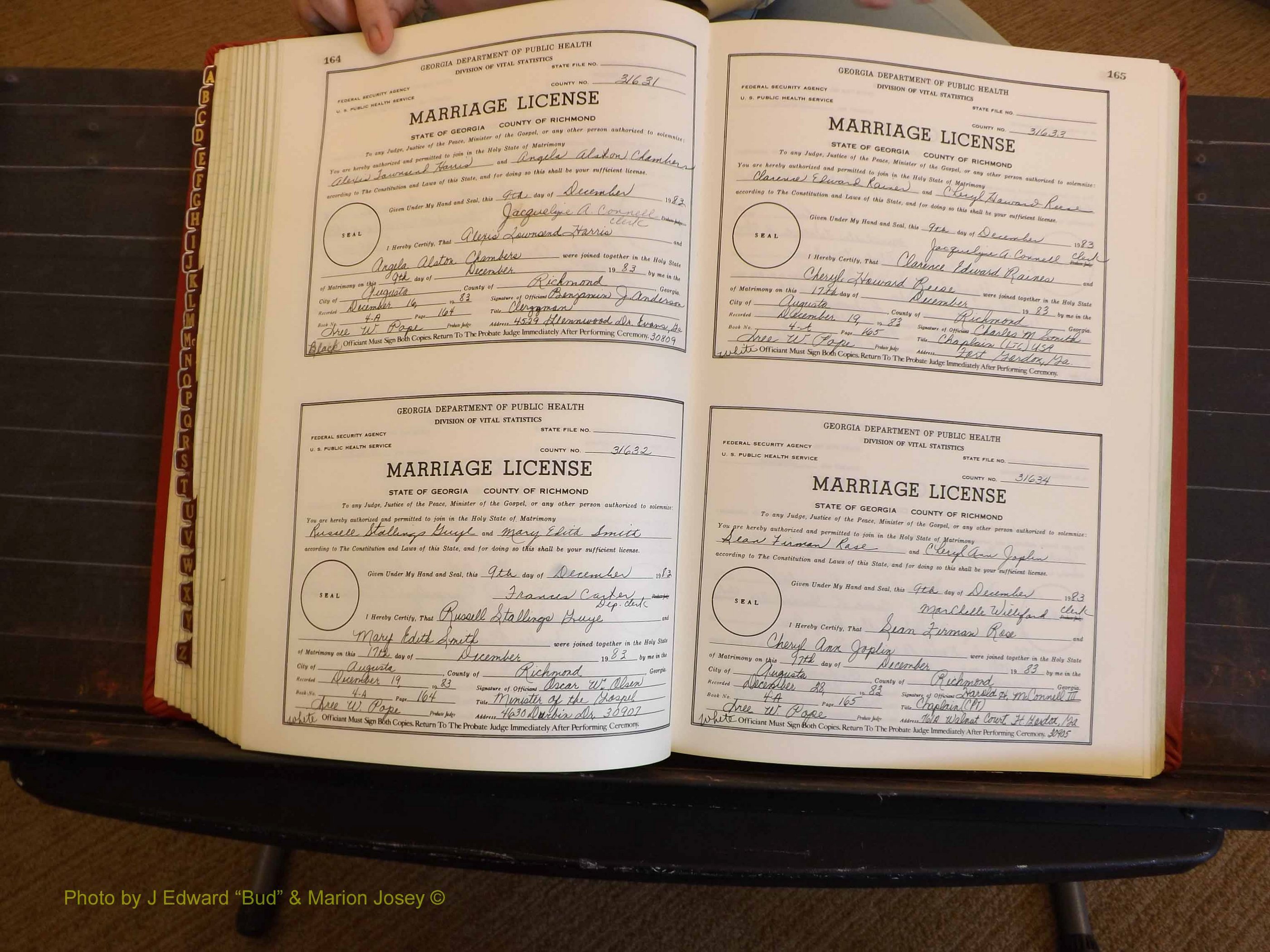 Richmond Marriages, 4A, 1983-1984 P 164-165.JPG