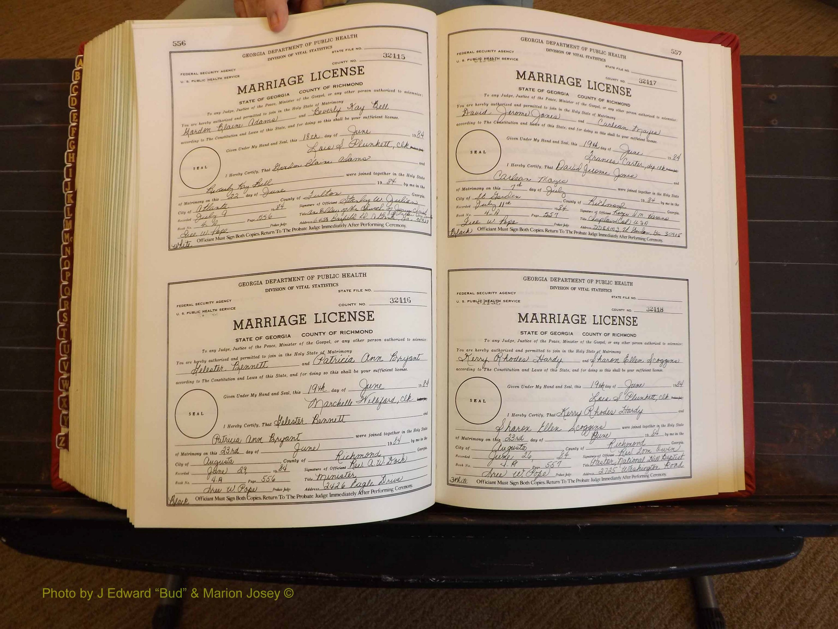 Richmond Marriages, 4A, 1983-1984 P 556-557.JPG