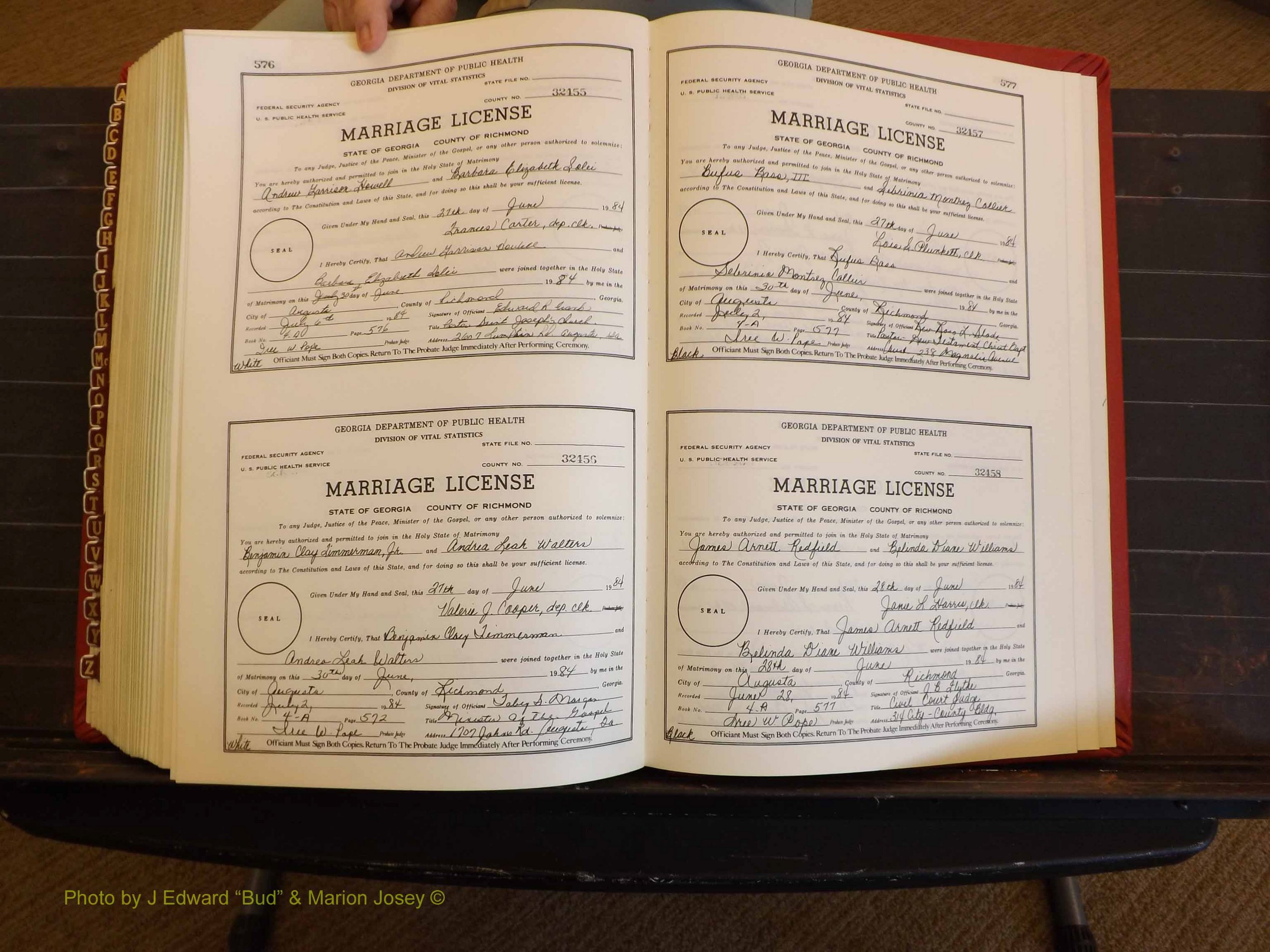 Richmond Marriages, 4A, 1983-1984 P 576-577.JPG