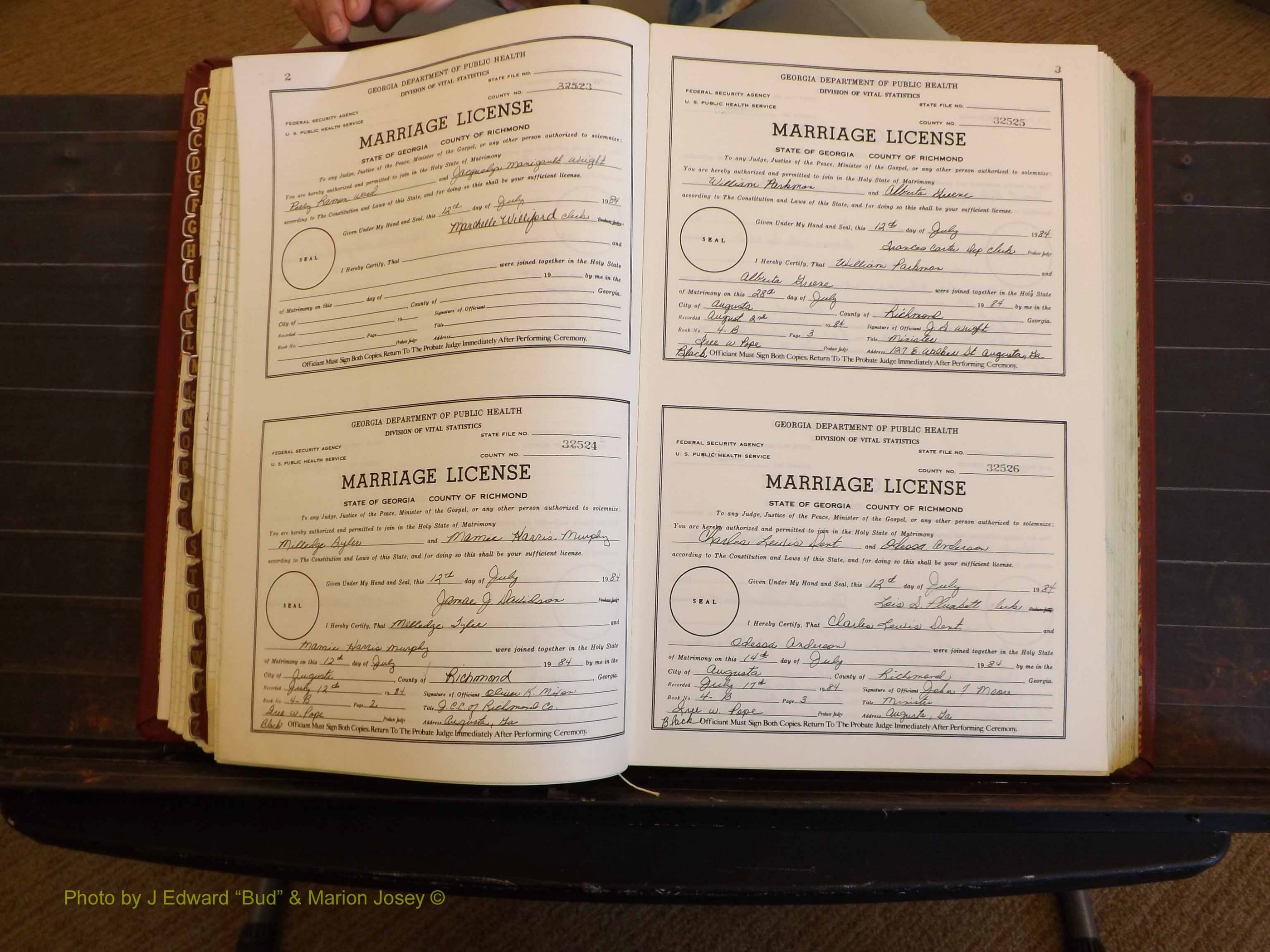 Richmond Marriages, 4B, 1984-1985 P 002-003.JPG