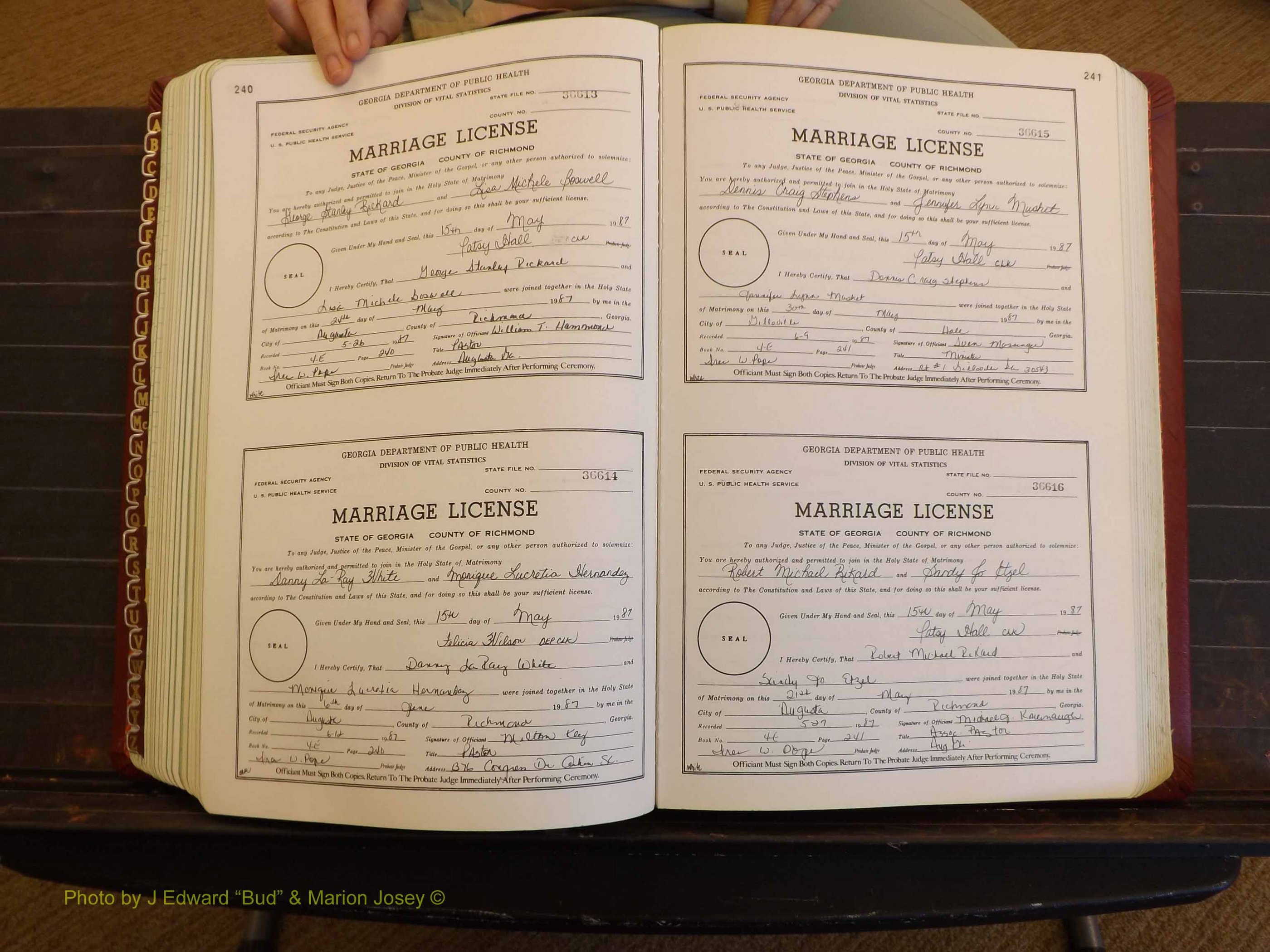 Richmond Marriages, 4E, 1987-1987 P 240-241.JPG