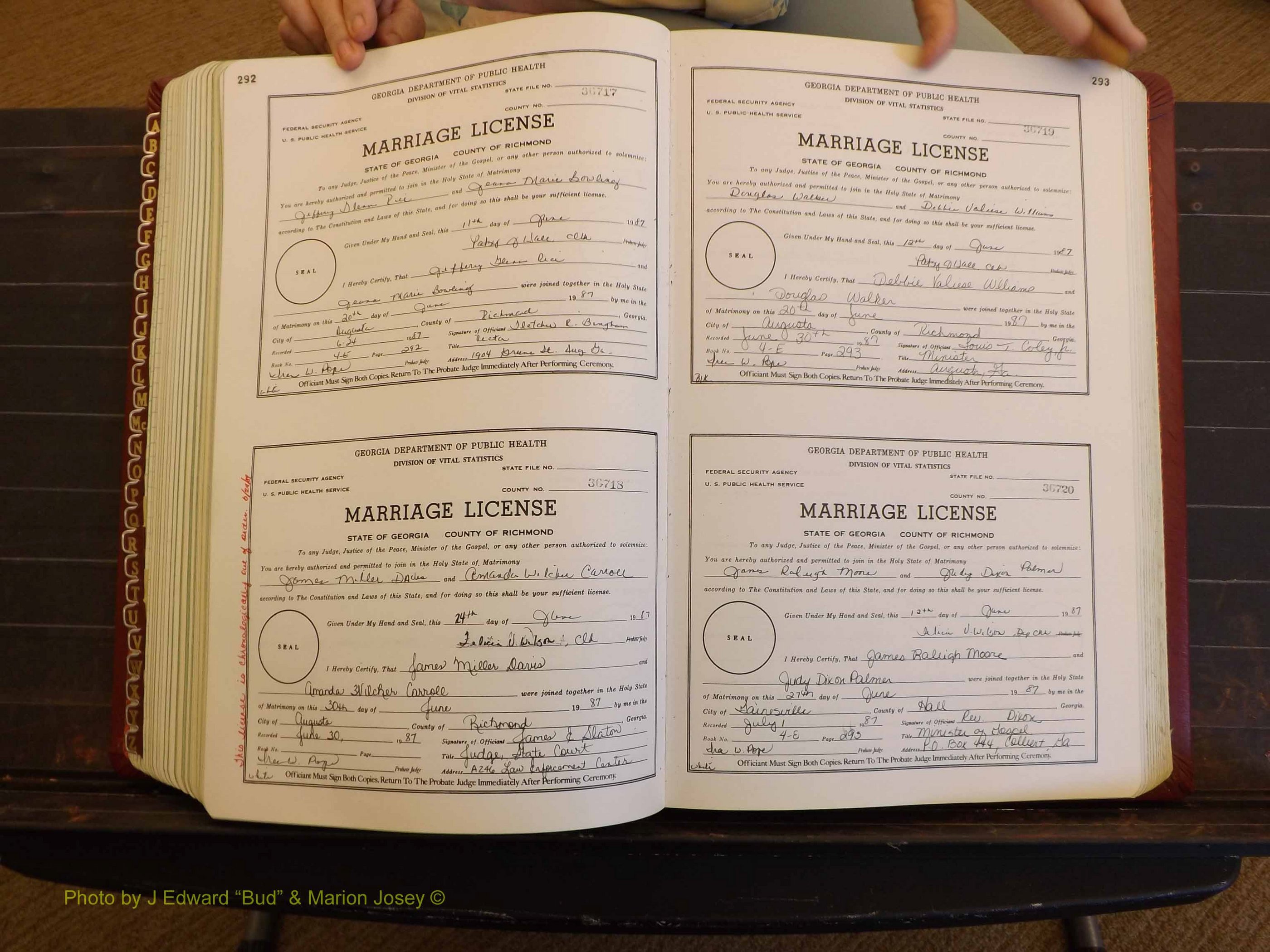 Richmond Marriages, 4E, 1987-1987 P 292-293.JPG