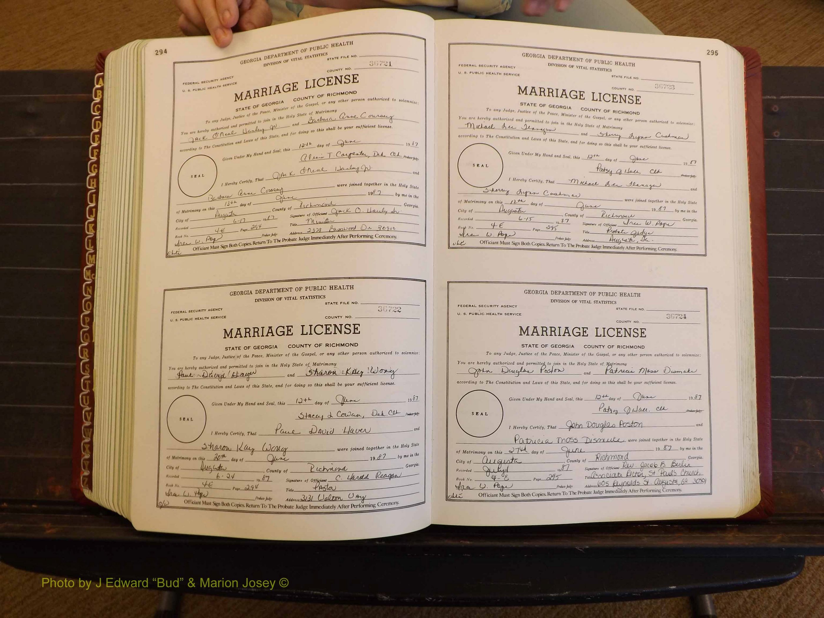Richmond Marriages, 4E, 1987-1987 P 294-295.JPG