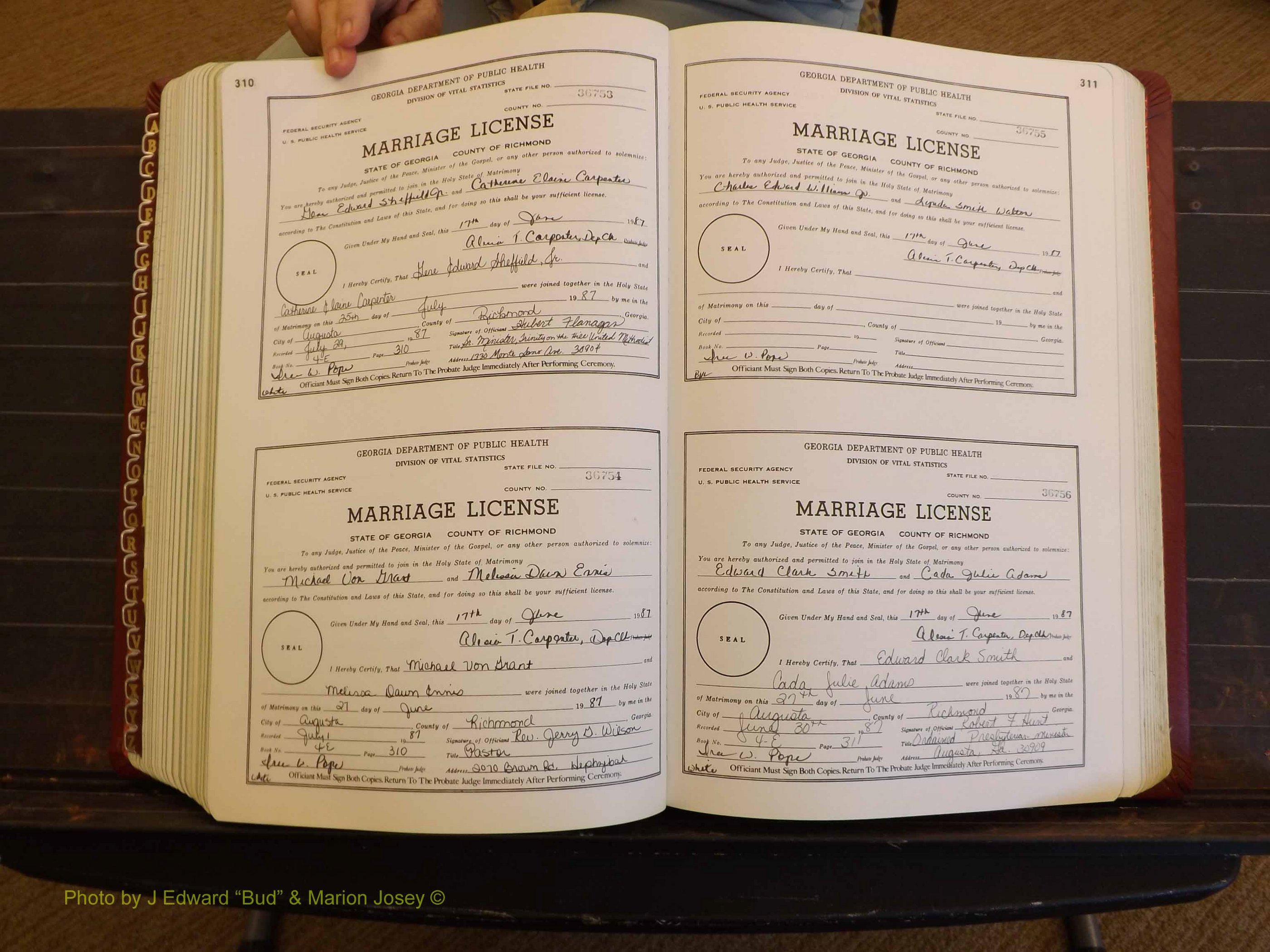 Richmond Marriages, 4E, 1987-1987 P 310-311.JPG