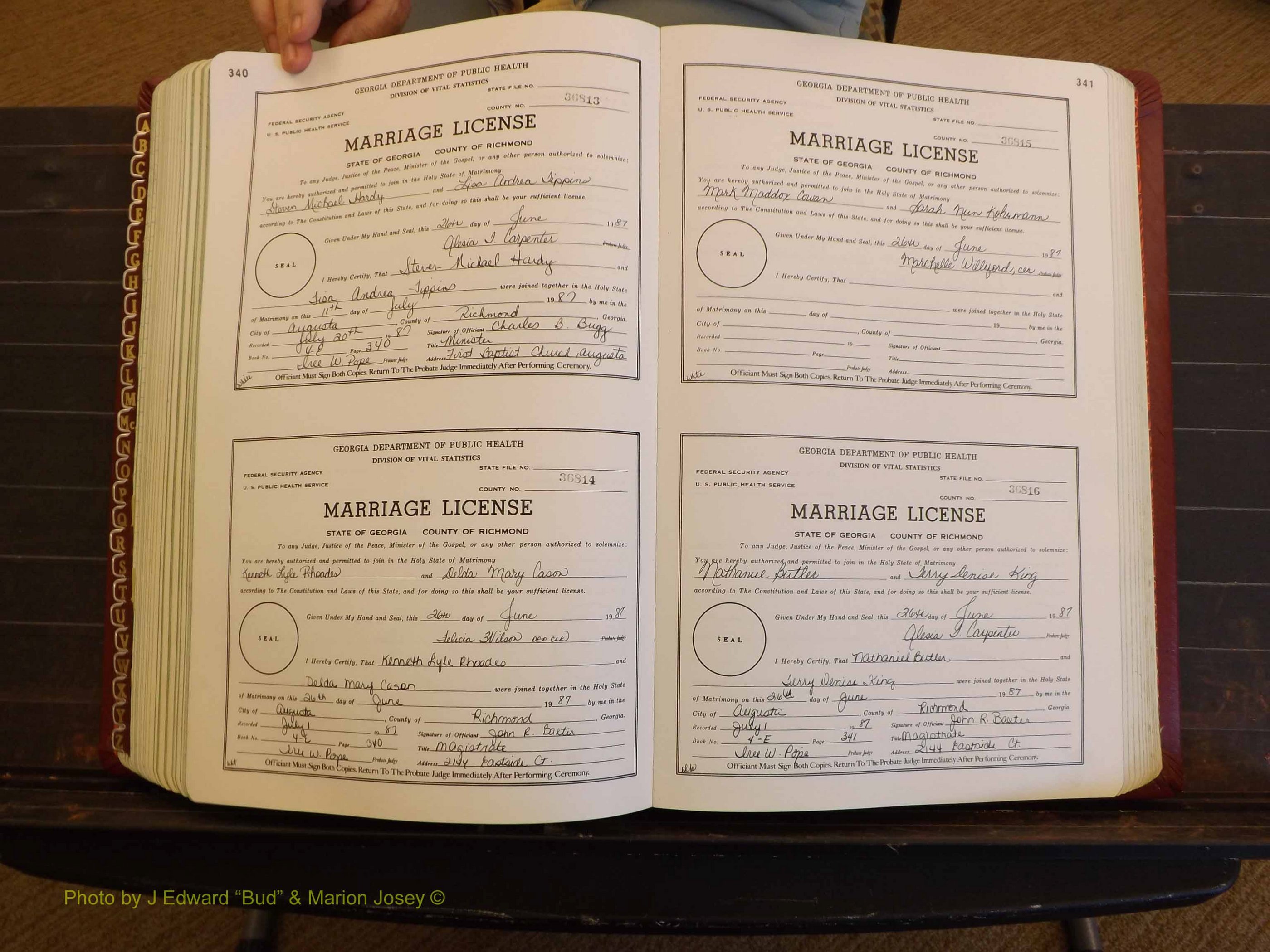 Richmond Marriages, 4E, 1987-1987 P 340-341.JPG