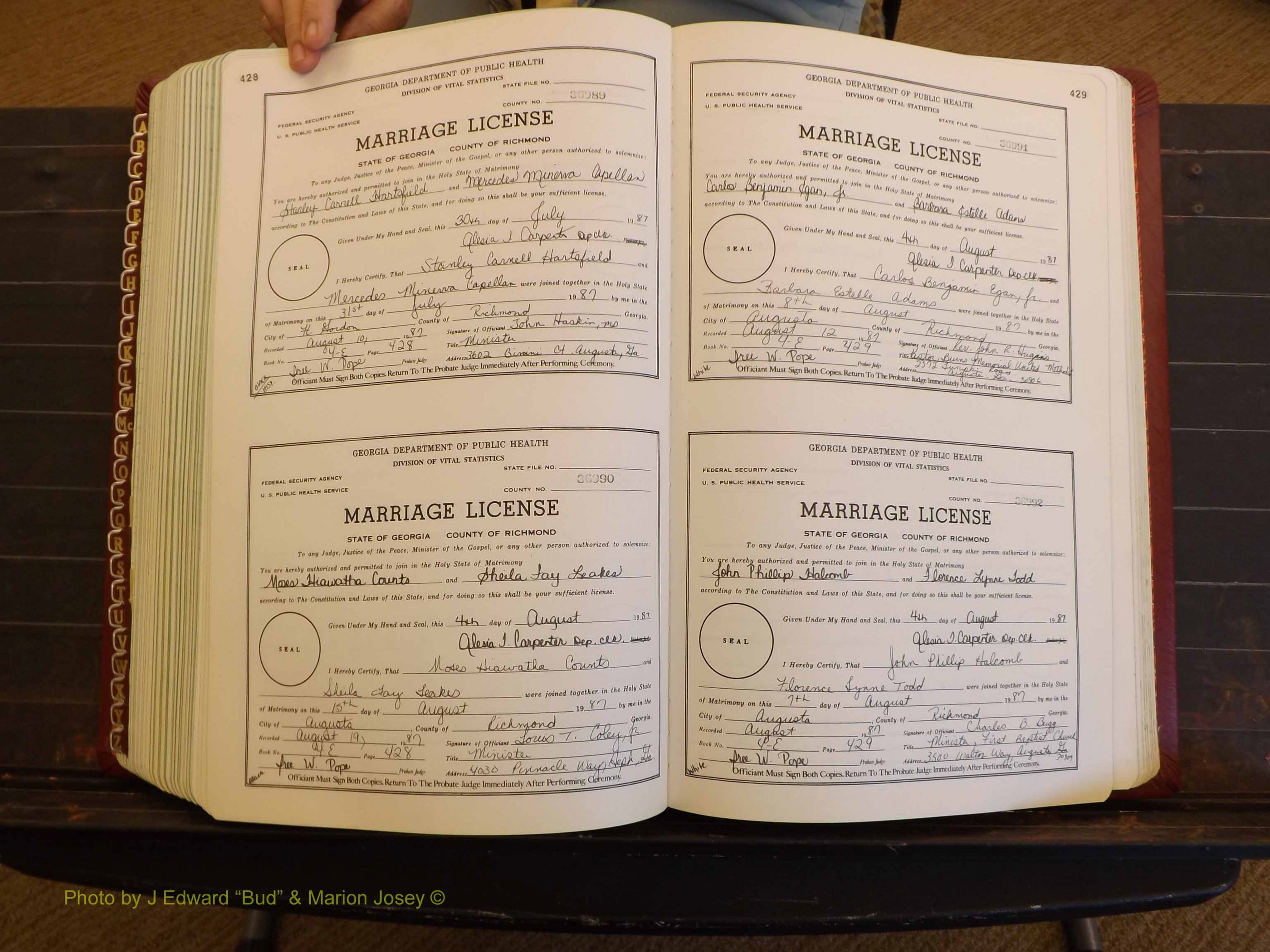 Richmond Marriages, 4E, 1987-1987 P 428-429.JPG