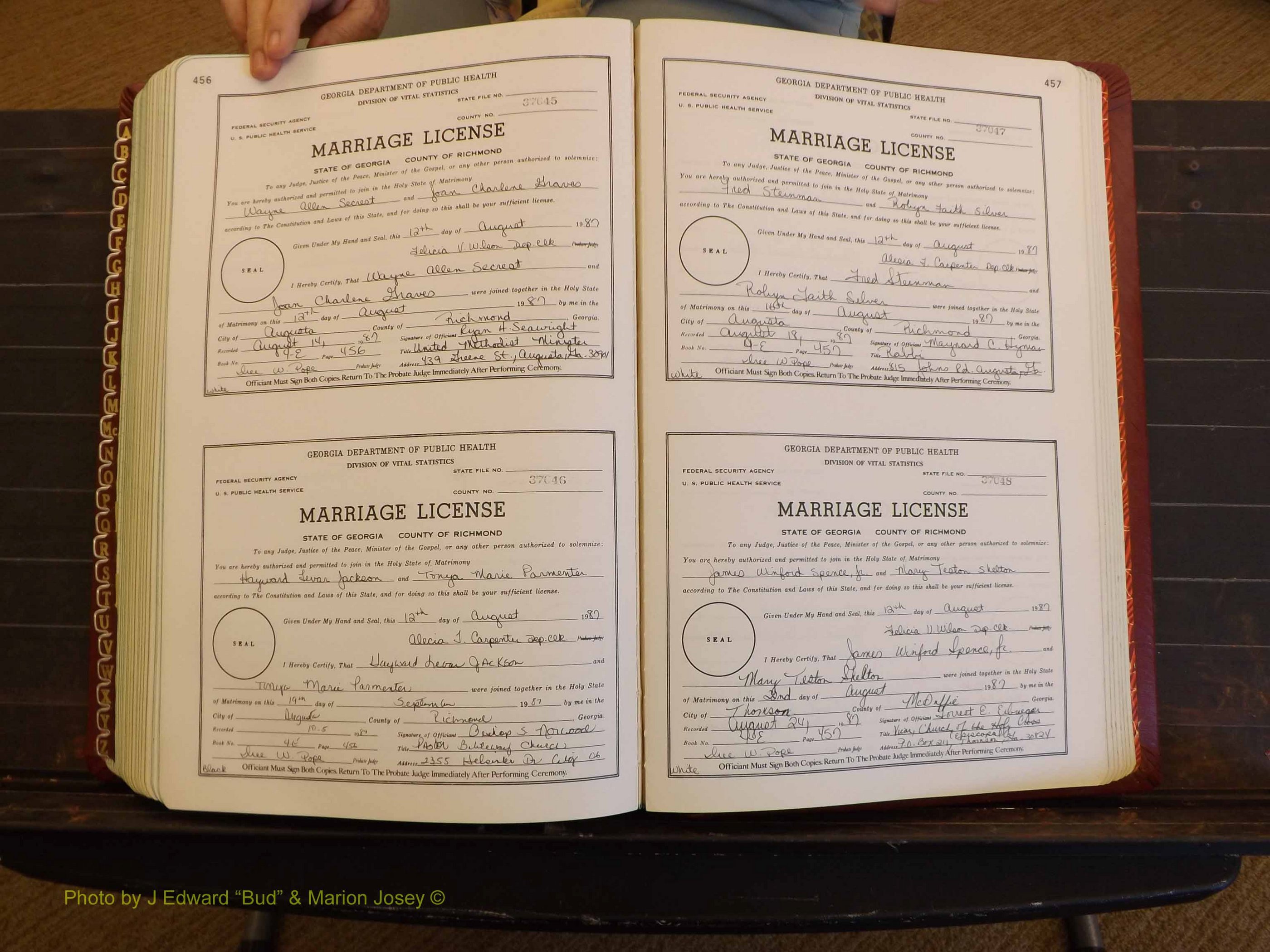 Richmond Marriages, 4E, 1987-1987 P 456-457.JPG