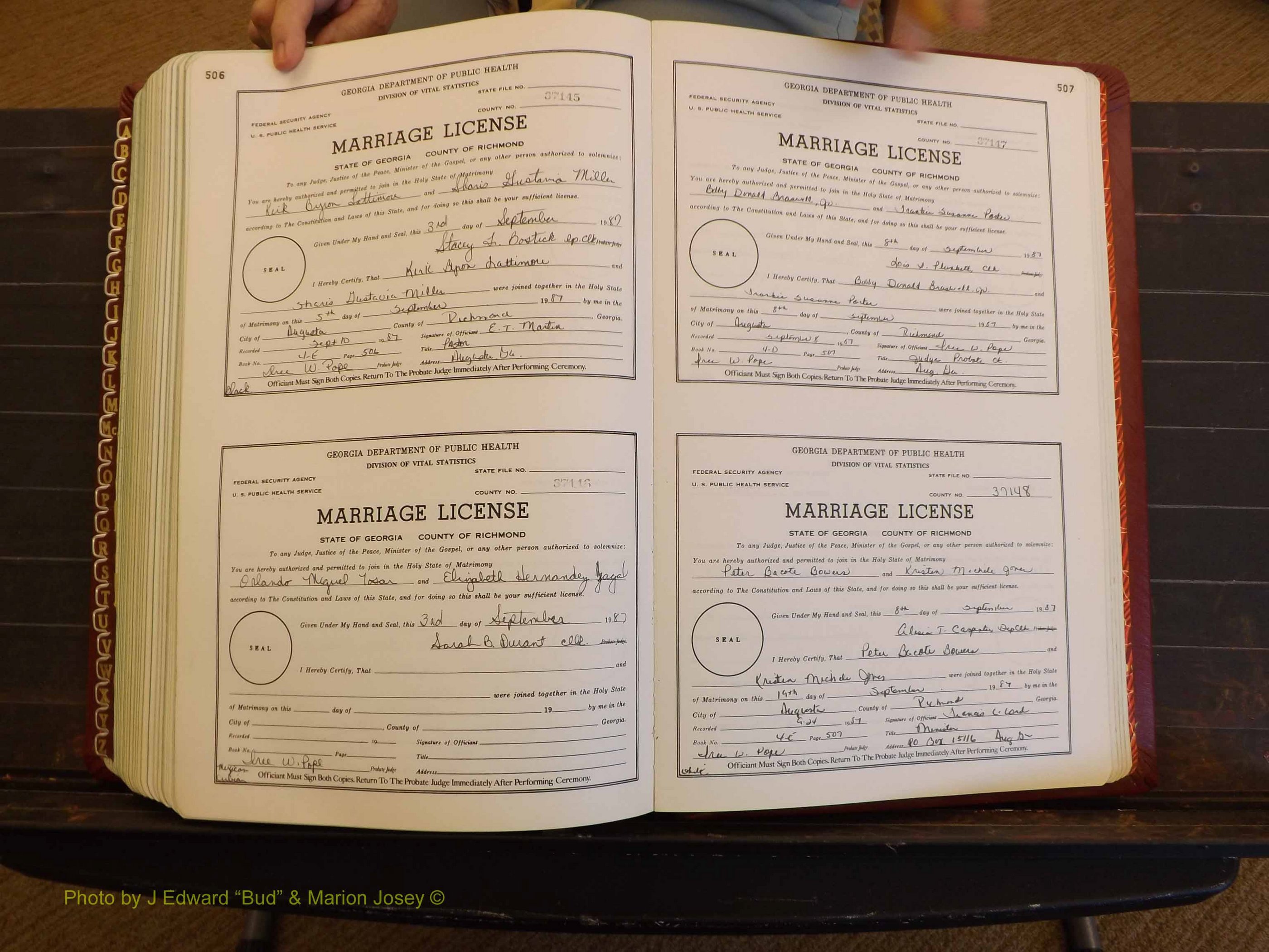 Richmond Marriages, 4E, 1987-1987 P 506-507.JPG