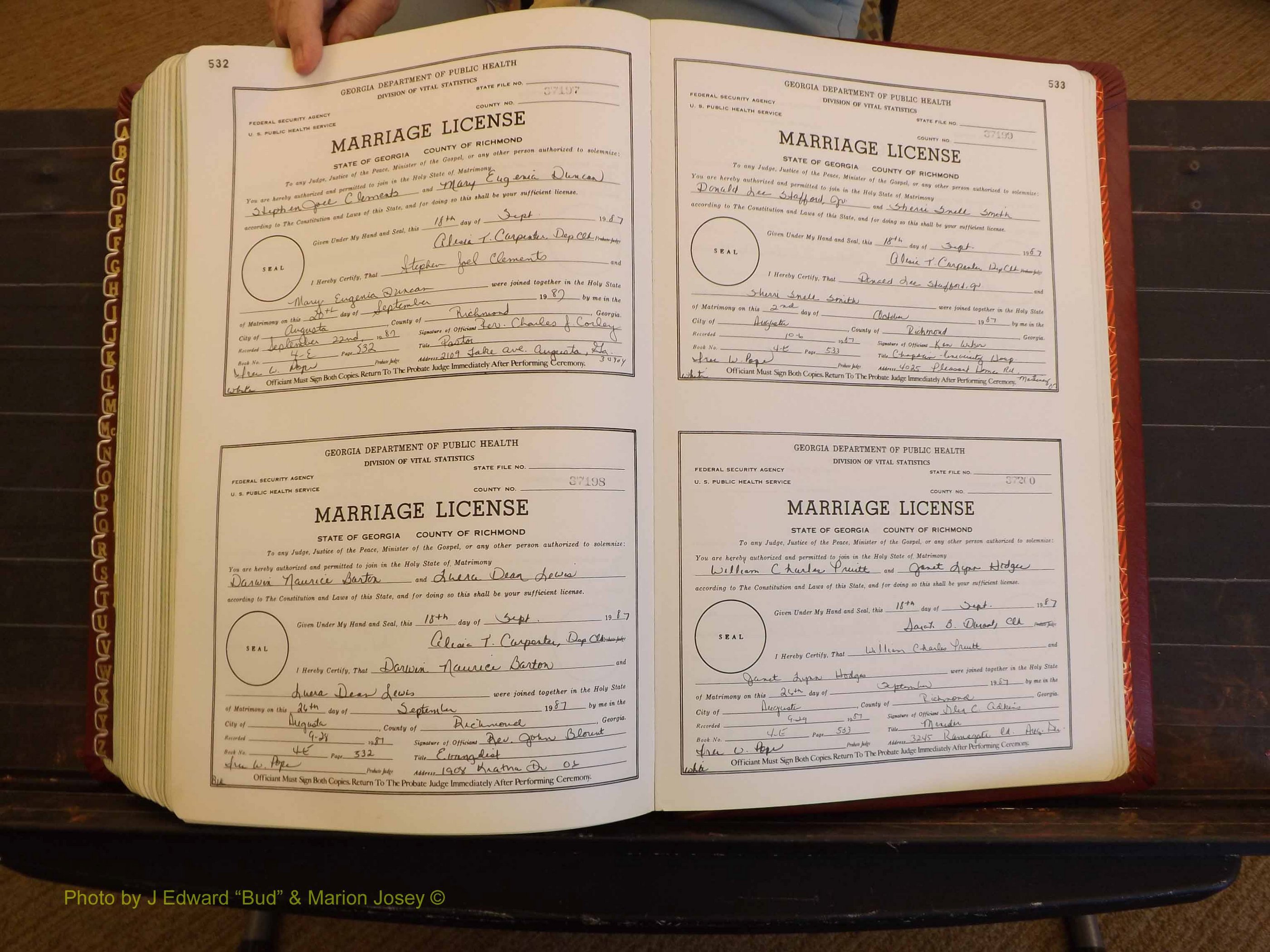 Richmond Marriages, 4E, 1987-1987 P 532-533.JPG