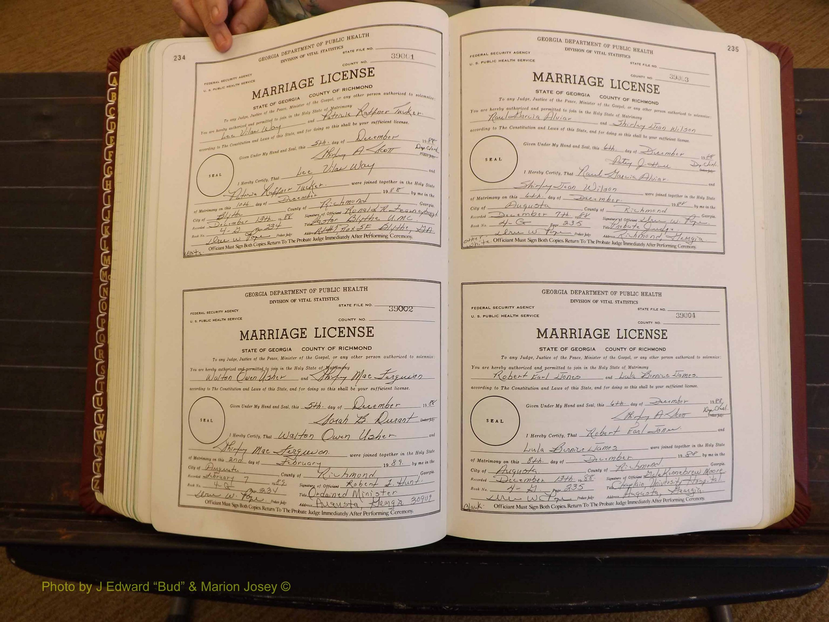 Richmond Marriages, 4G, 1988-1989 P 234-235.JPG