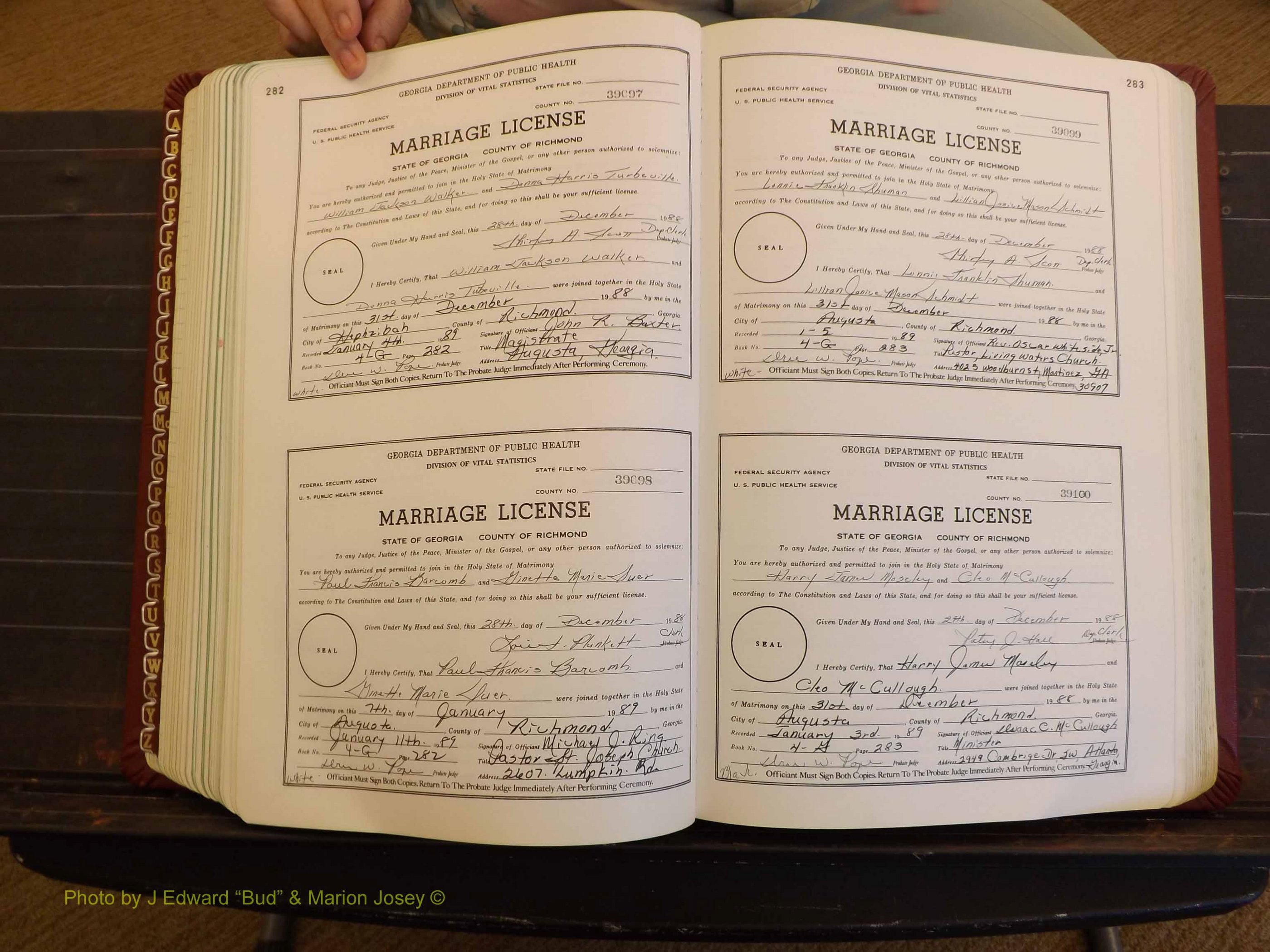 Richmond Marriages, 4G, 1988-1989 P 282-283.JPG