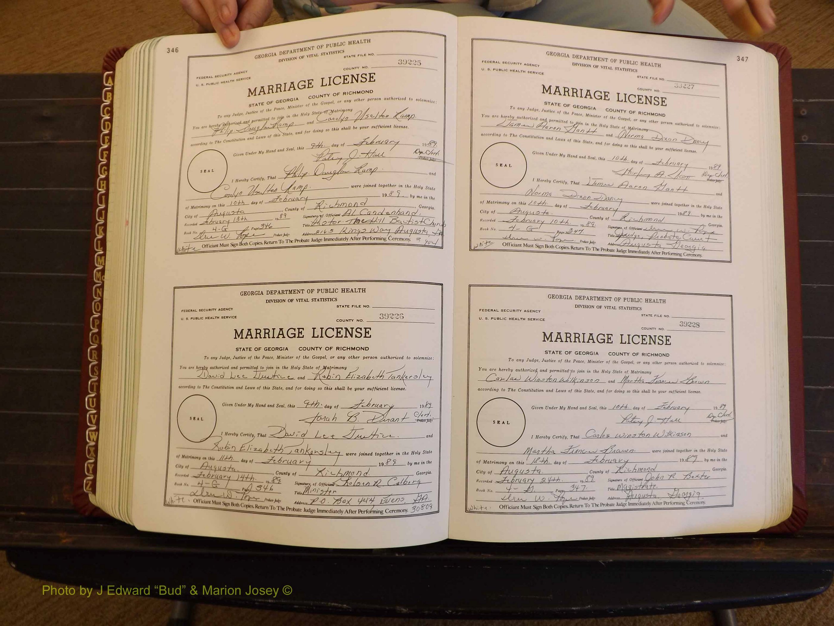 Richmond Marriages, 4G, 1988-1989 P 346-347.JPG