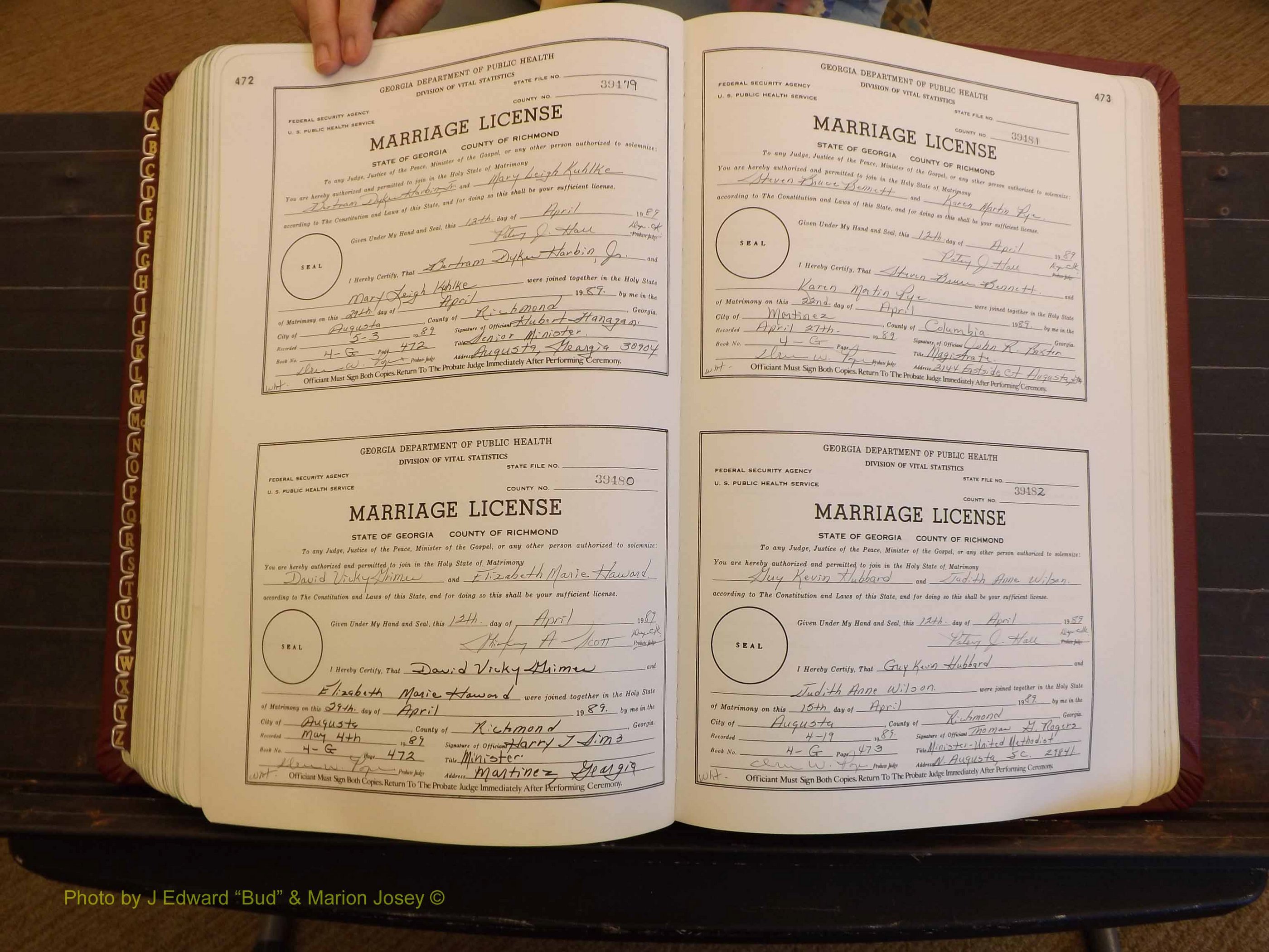 Richmond Marriages, 4G, 1988-1989 P 472-473.JPG