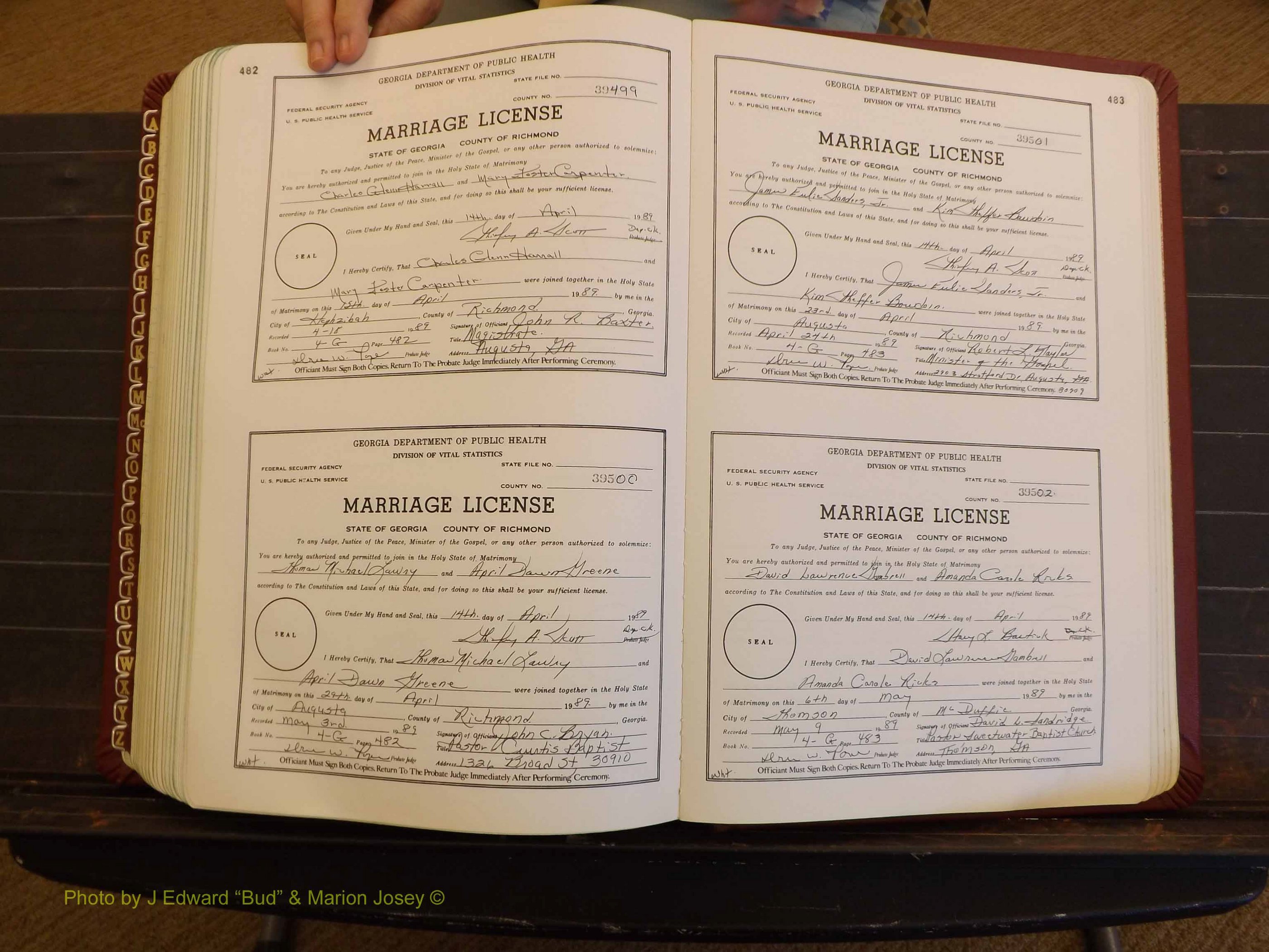 Richmond Marriages, 4G, 1988-1989 P 482-483.JPG