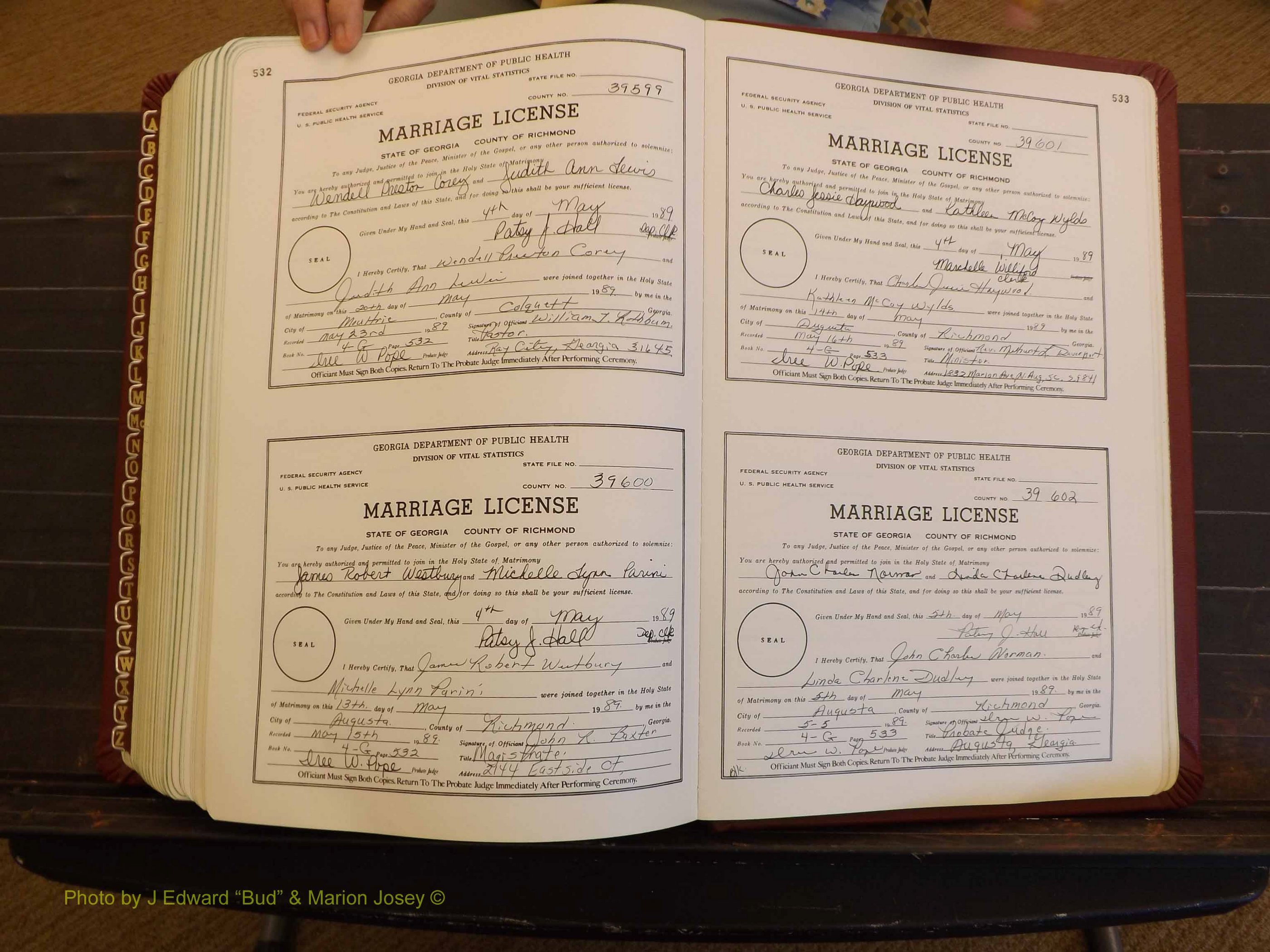 Richmond Marriages, 4G, 1988-1989 P 532-533.JPG