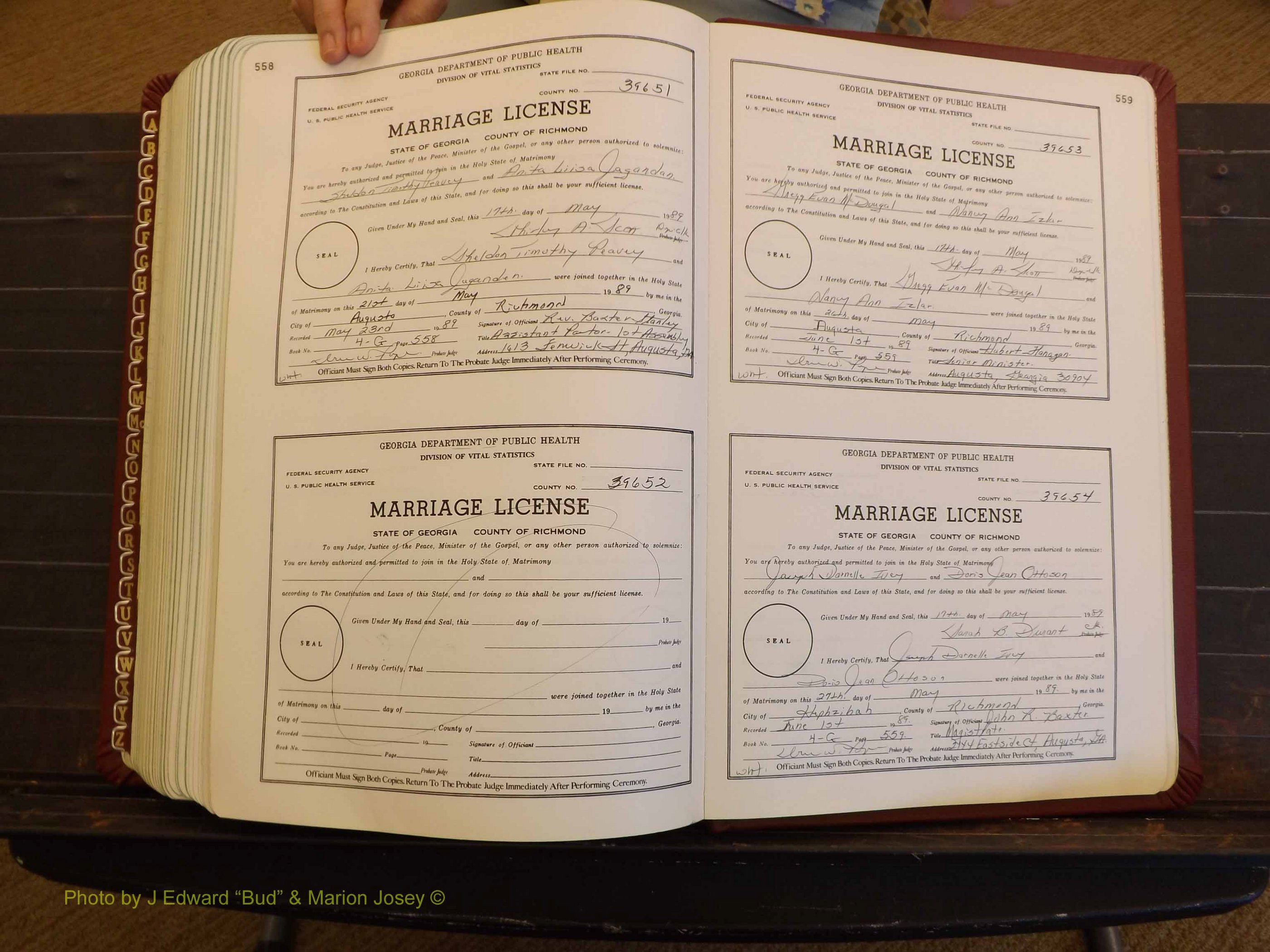 Richmond Marriages, 4G, 1988-1989 P 558-559.JPG