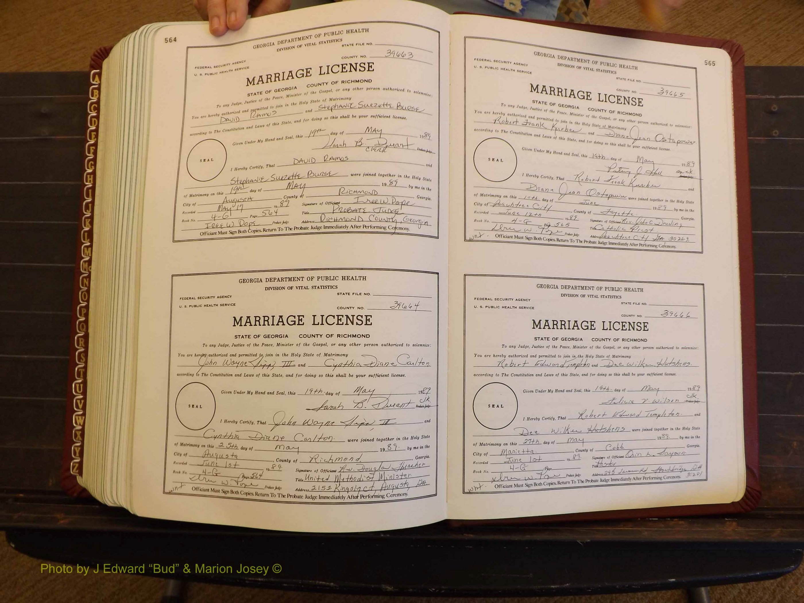 Richmond Marriages, 4G, 1988-1989 P 564-565.JPG
