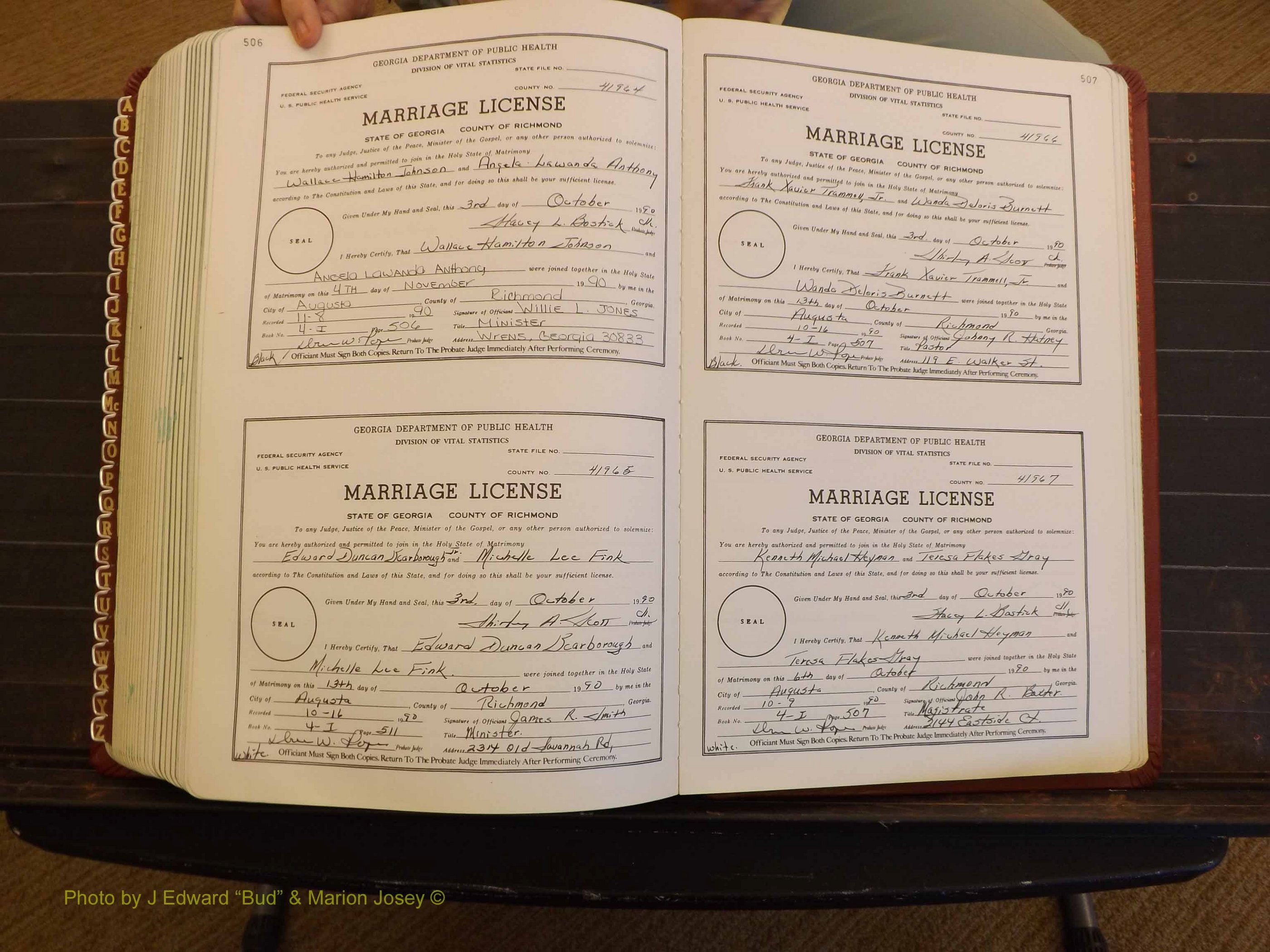 Richmond Marriages, 4L, 1990-1990 P 506-507.JPG