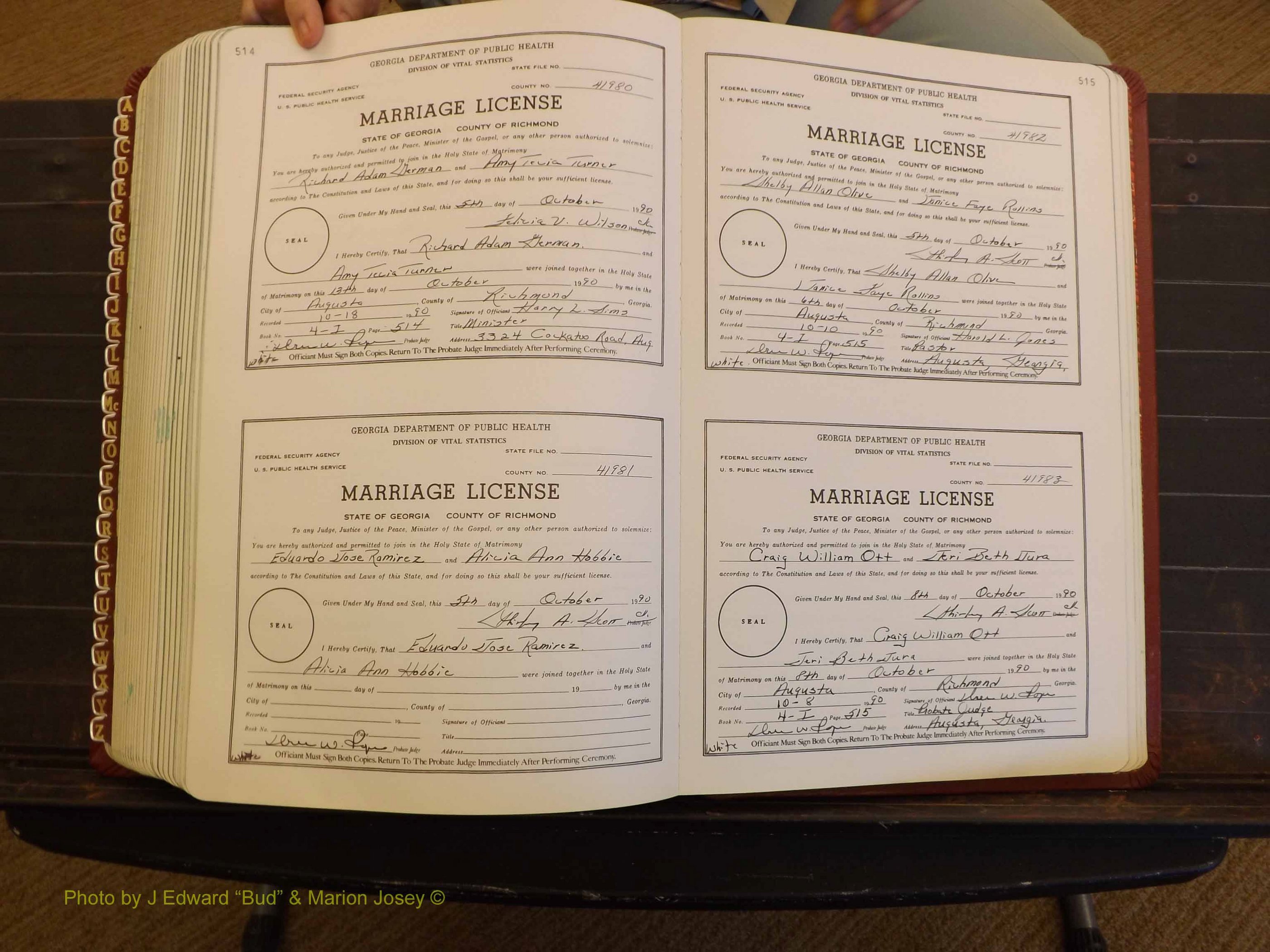 Richmond Marriages, 4L, 1990-1990 P 514-515.JPG