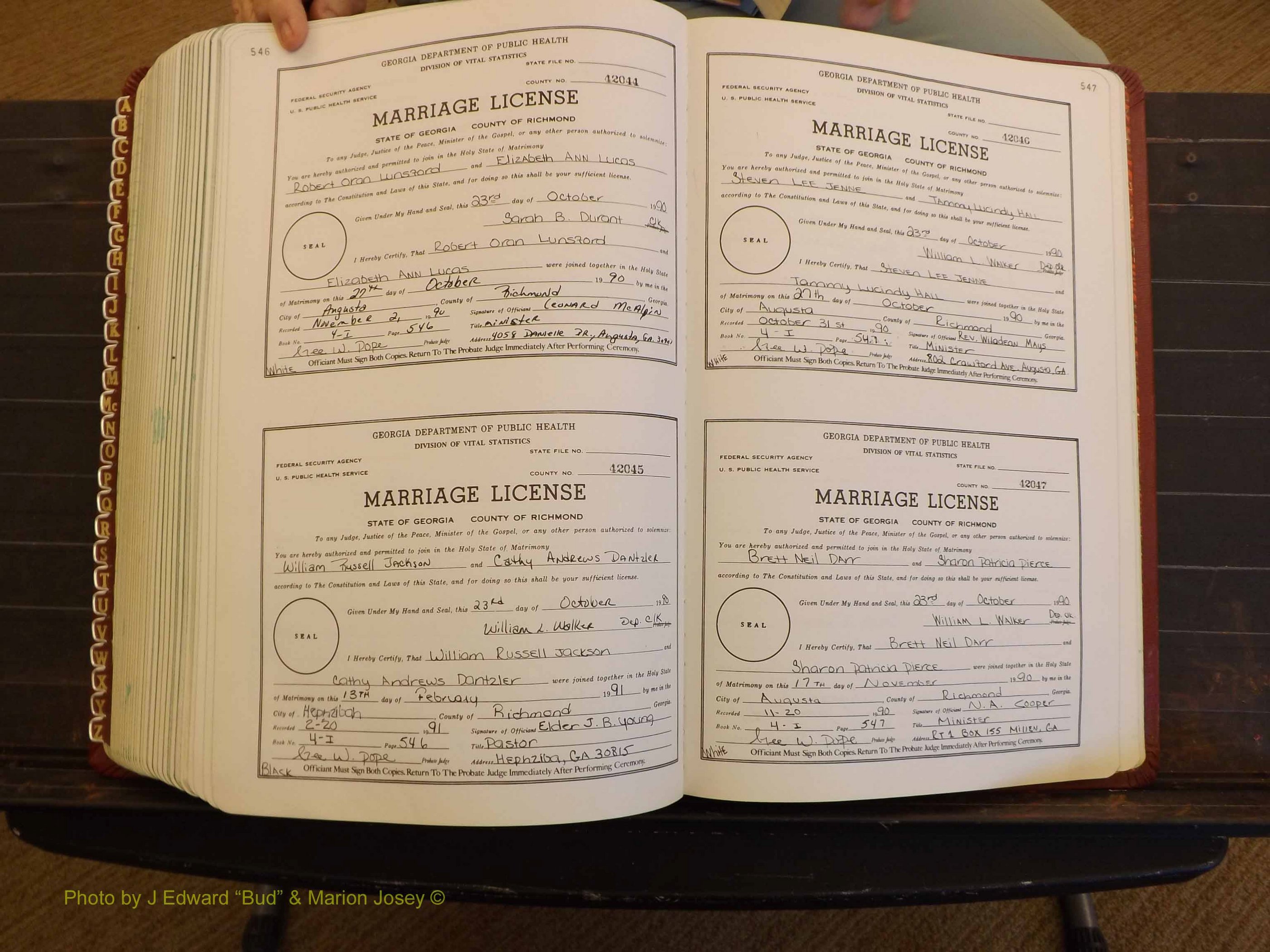 Richmond Marriages, 4L, 1990-1990 P 546-547.JPG