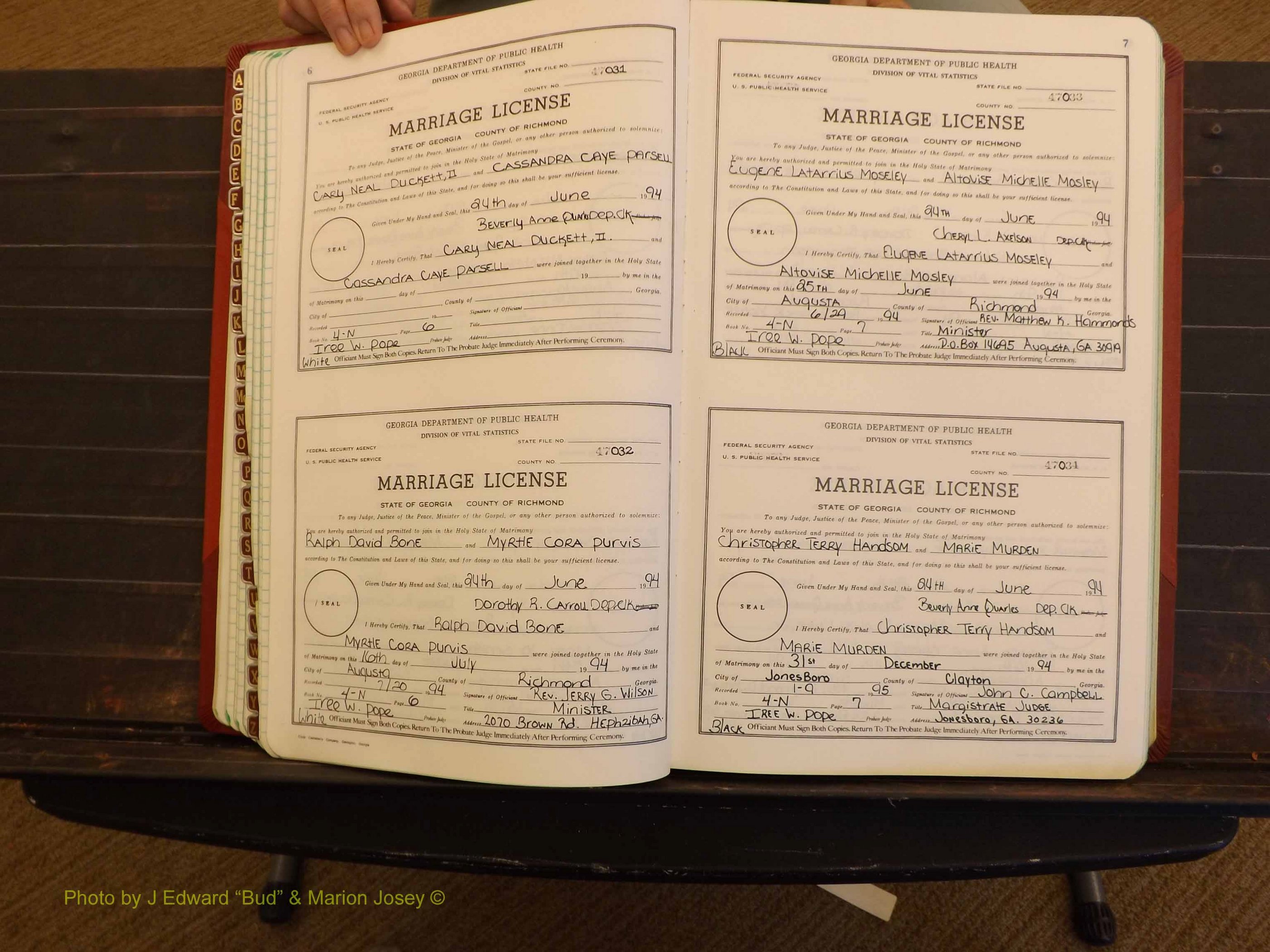 Richmond Marriages, 4N, 1994-1995 P 006-007.JPG
