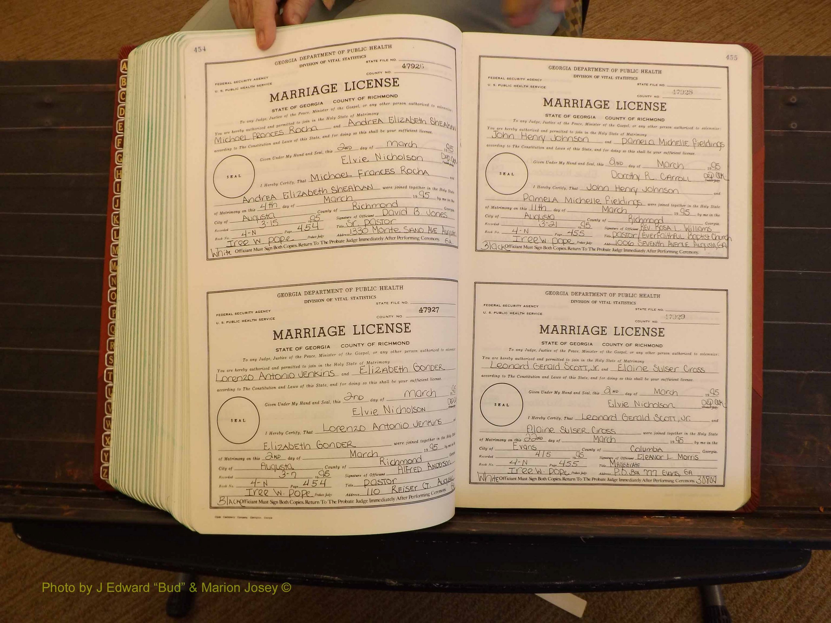Richmond Marriages, 4N, 1994-1995 P 454-455.JPG