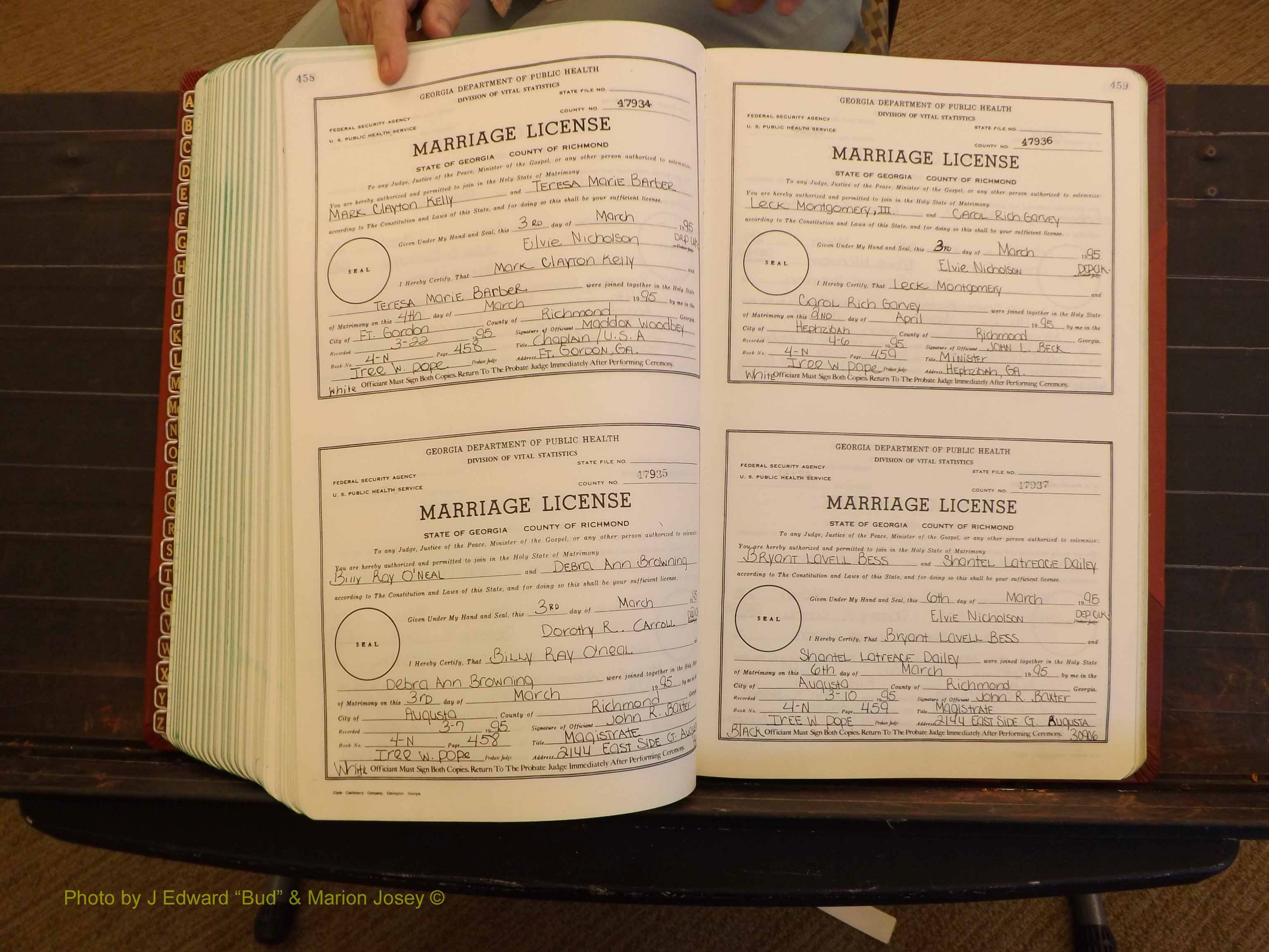 Richmond Marriages, 4N, 1994-1995 P 458-459.JPG