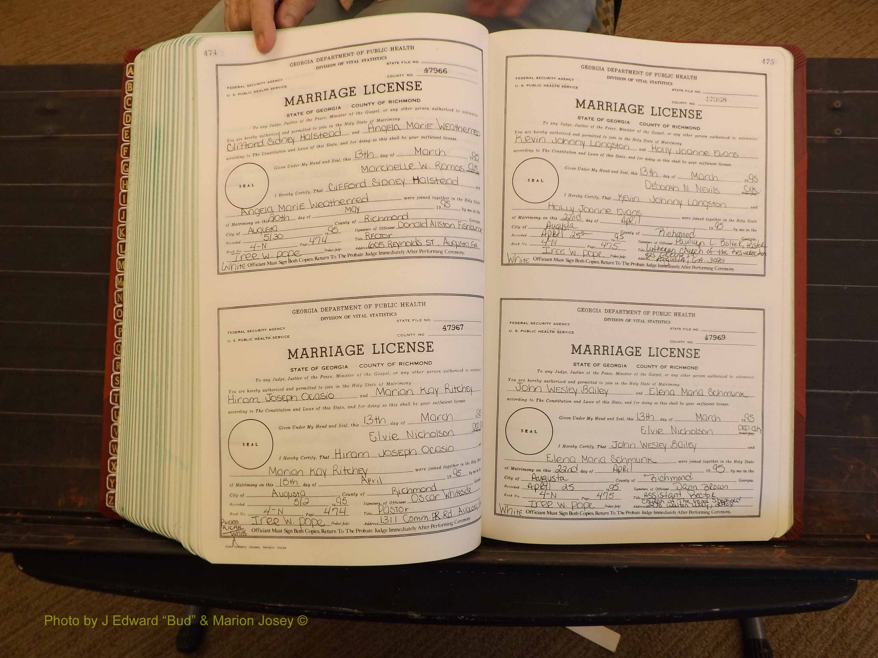 Richmond Marriages, 4N, 1994-1995 P 474-475.JPG
