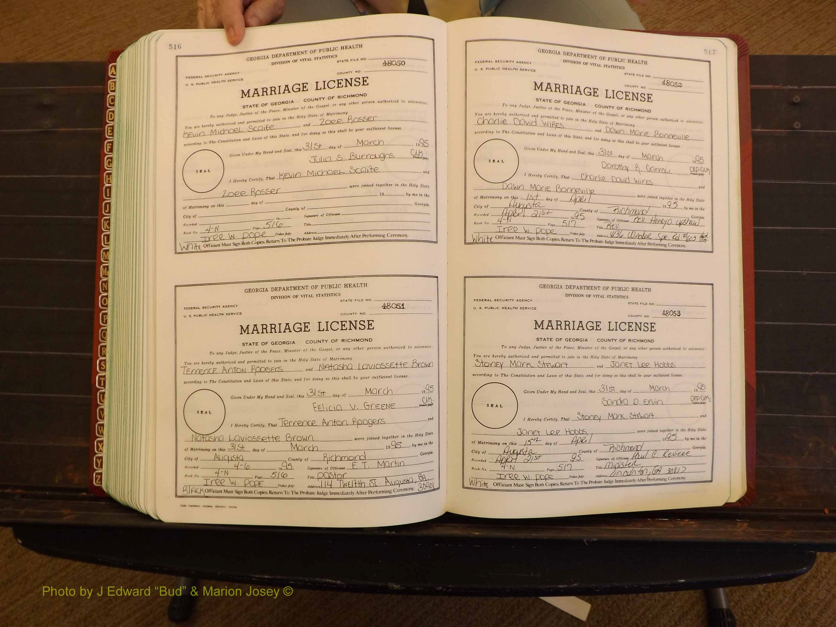 Richmond Marriages, 4N, 1994-1995 P 516-517.JPG
