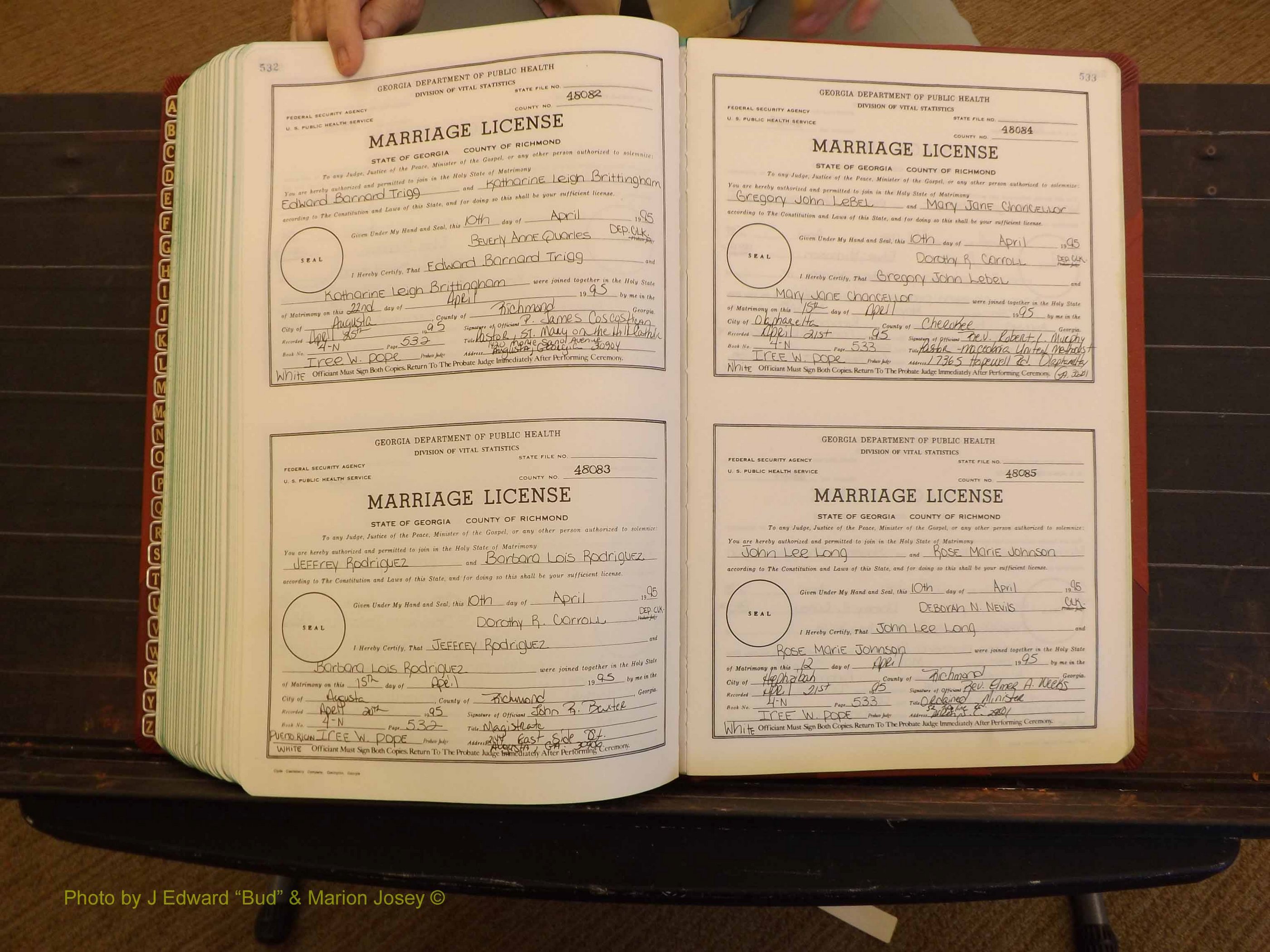 Richmond Marriages, 4N, 1994-1995 P 532-533.JPG