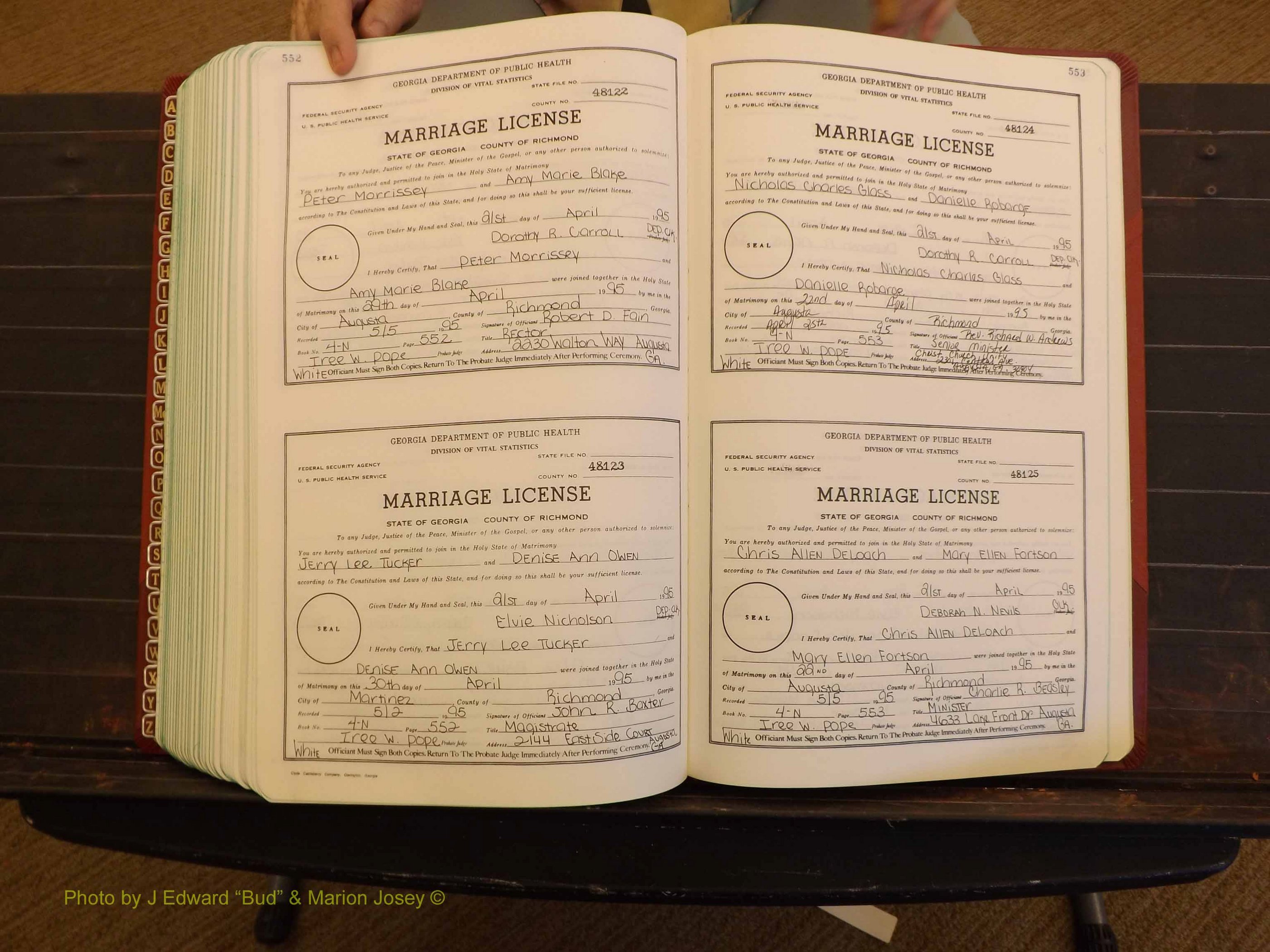 Richmond Marriages, 4N, 1994-1995 P 552-553.JPG