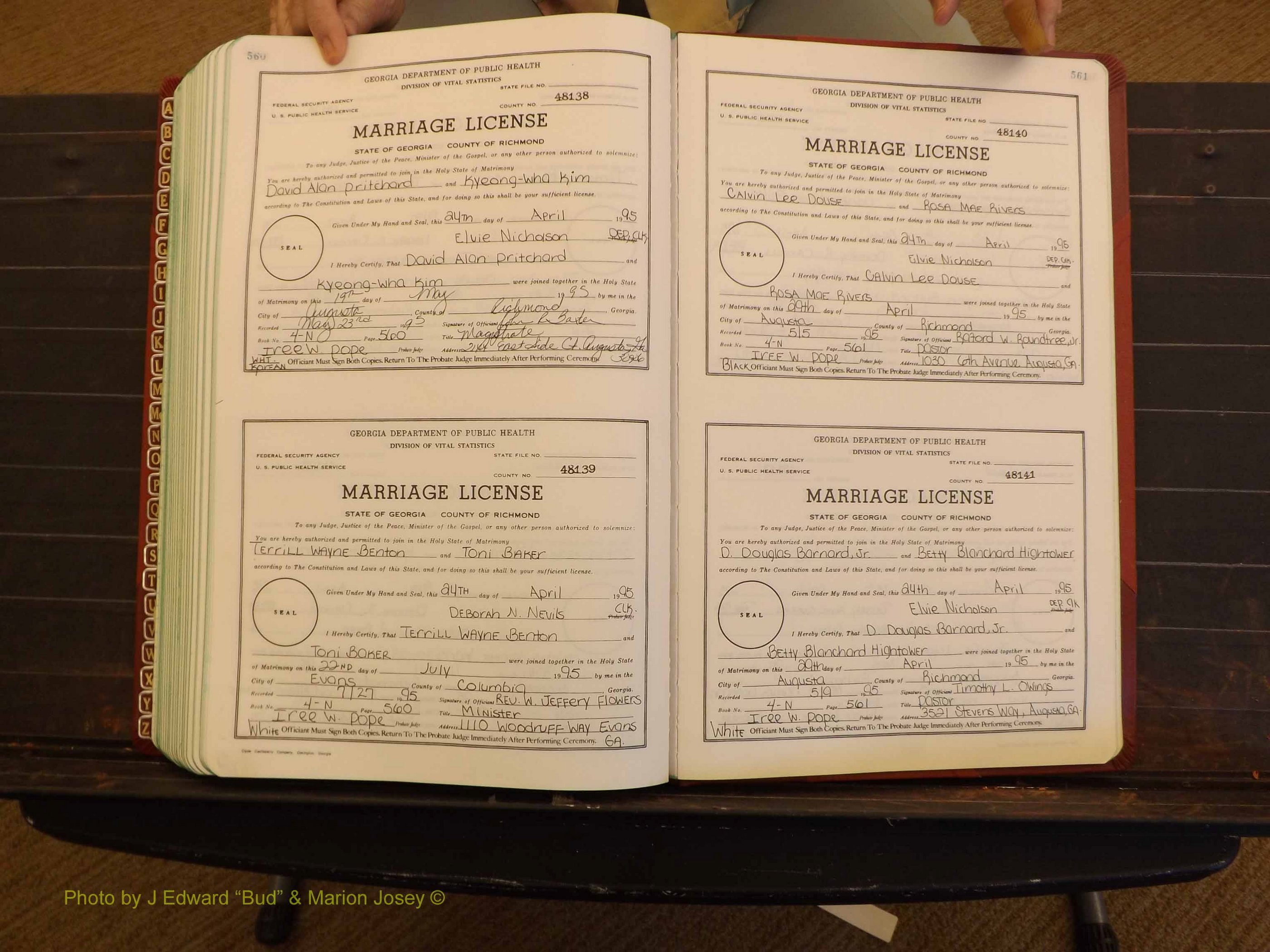 Richmond Marriages, 4N, 1994-1995 P 560-561.JPG