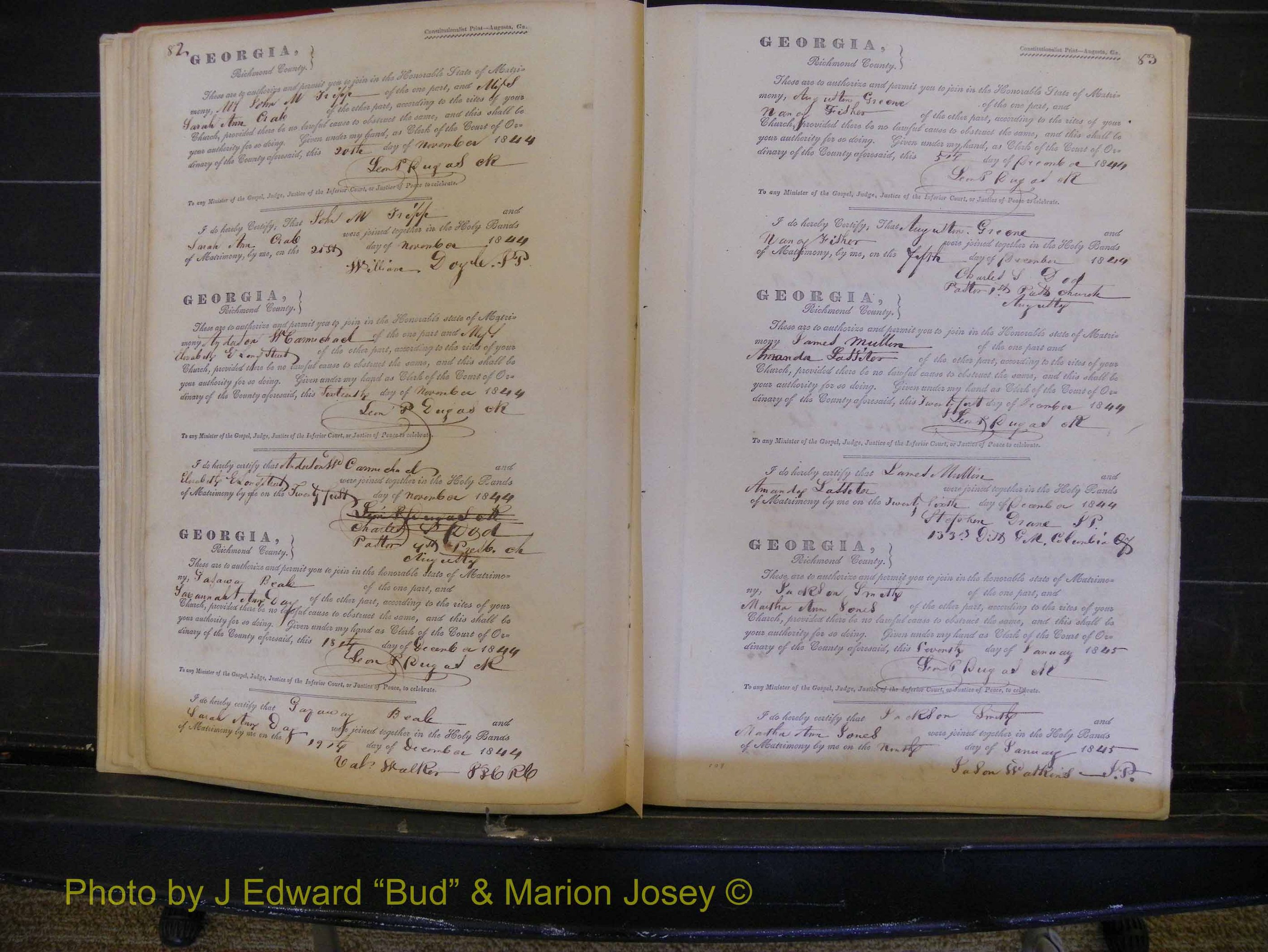 Richmond Marriages, Book B, 1839-1855 P 082-083.JPG