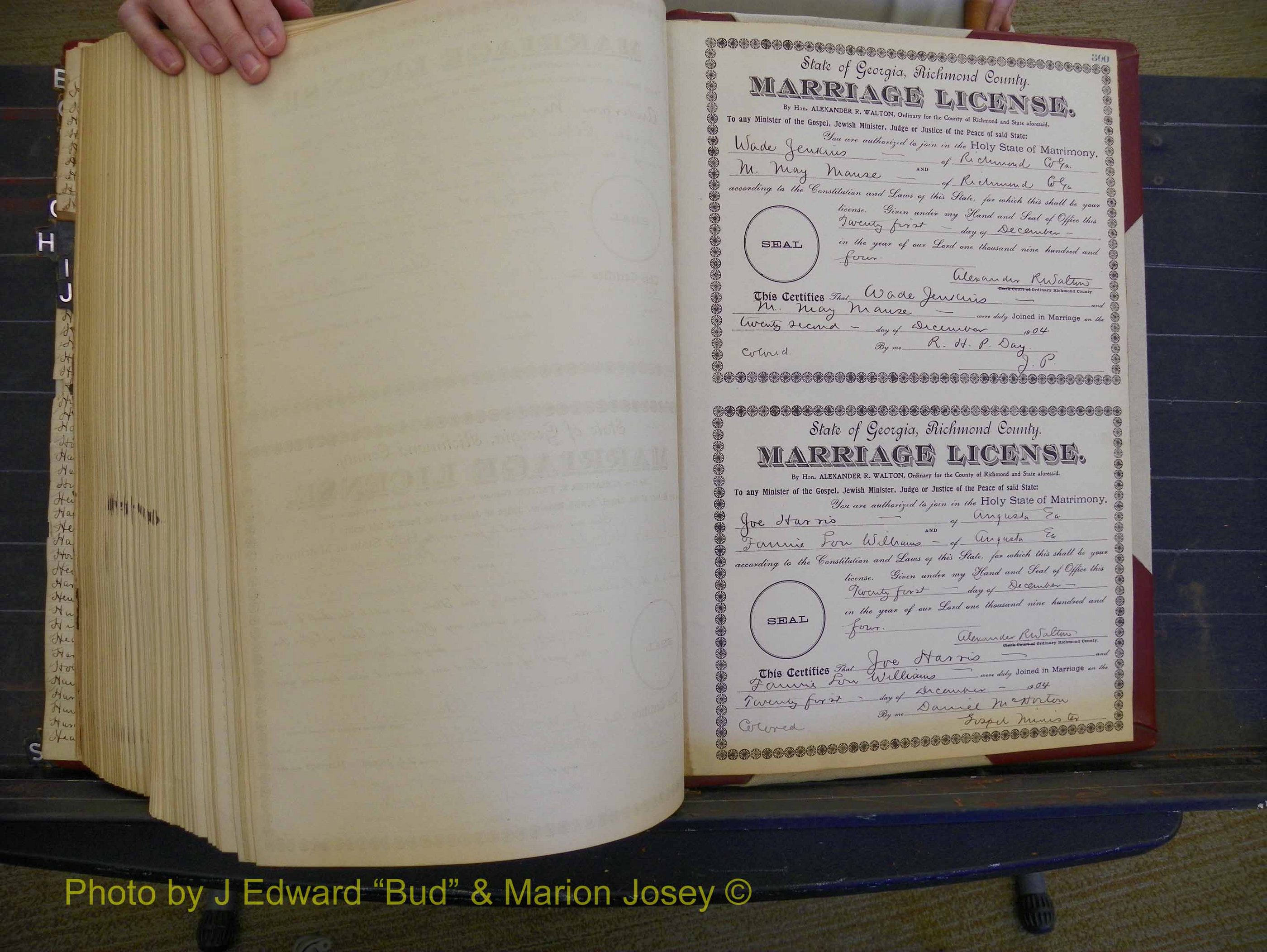 Richmond Marriages, Book BB, 1904 P 300.JPG