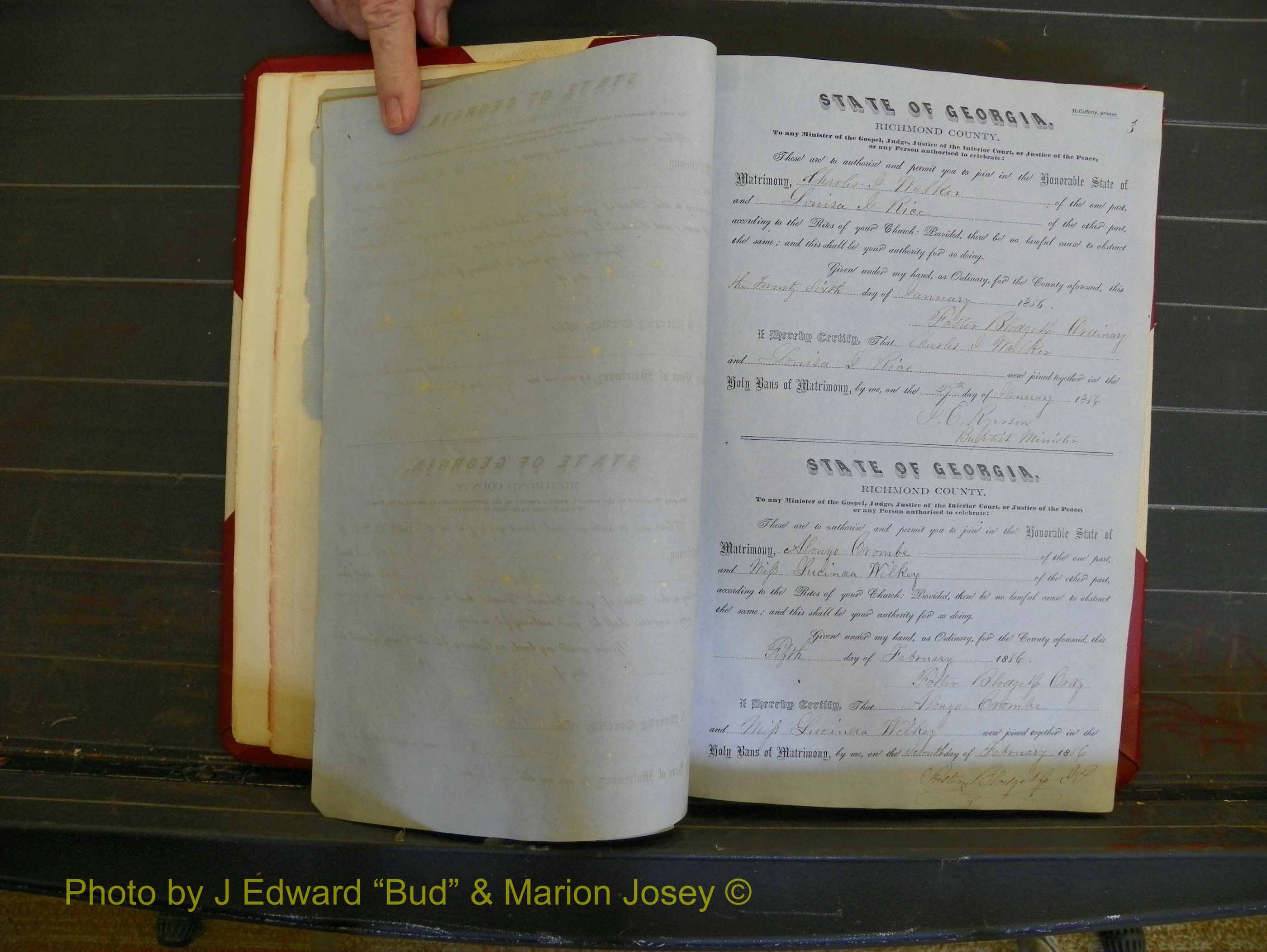 Richmond Marriages, Book C, 1856-1863 P 003.JPG