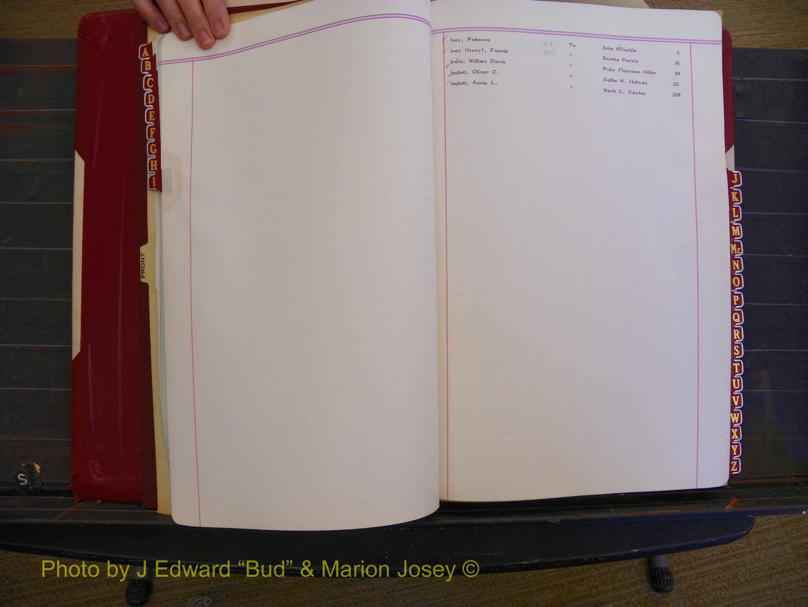 Richmond Marriages, Book CC, 1904-1905 Index I (114).JPG