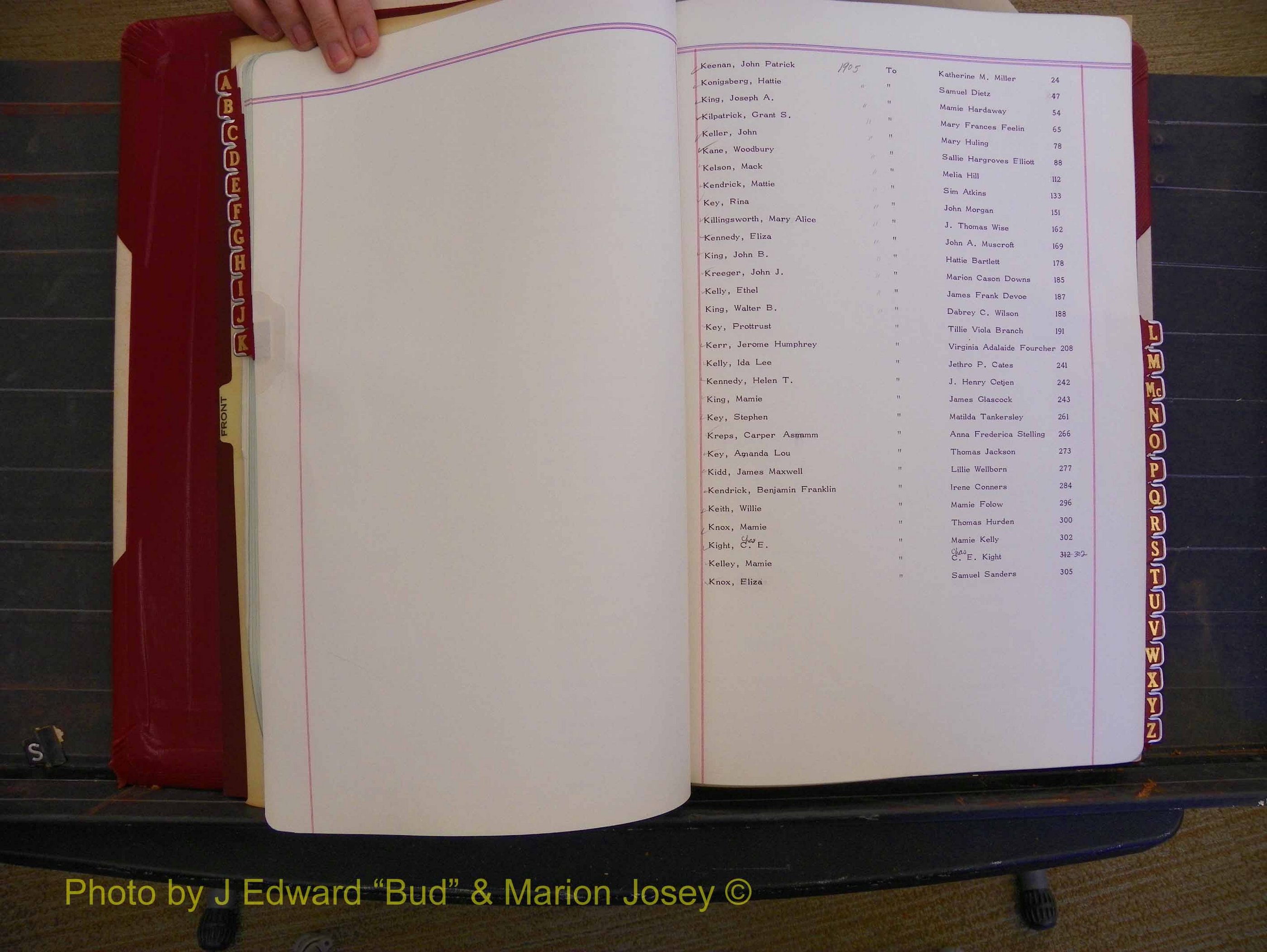 Richmond Marriages, Book CC, 1904-1905 Index K (117).JPG
