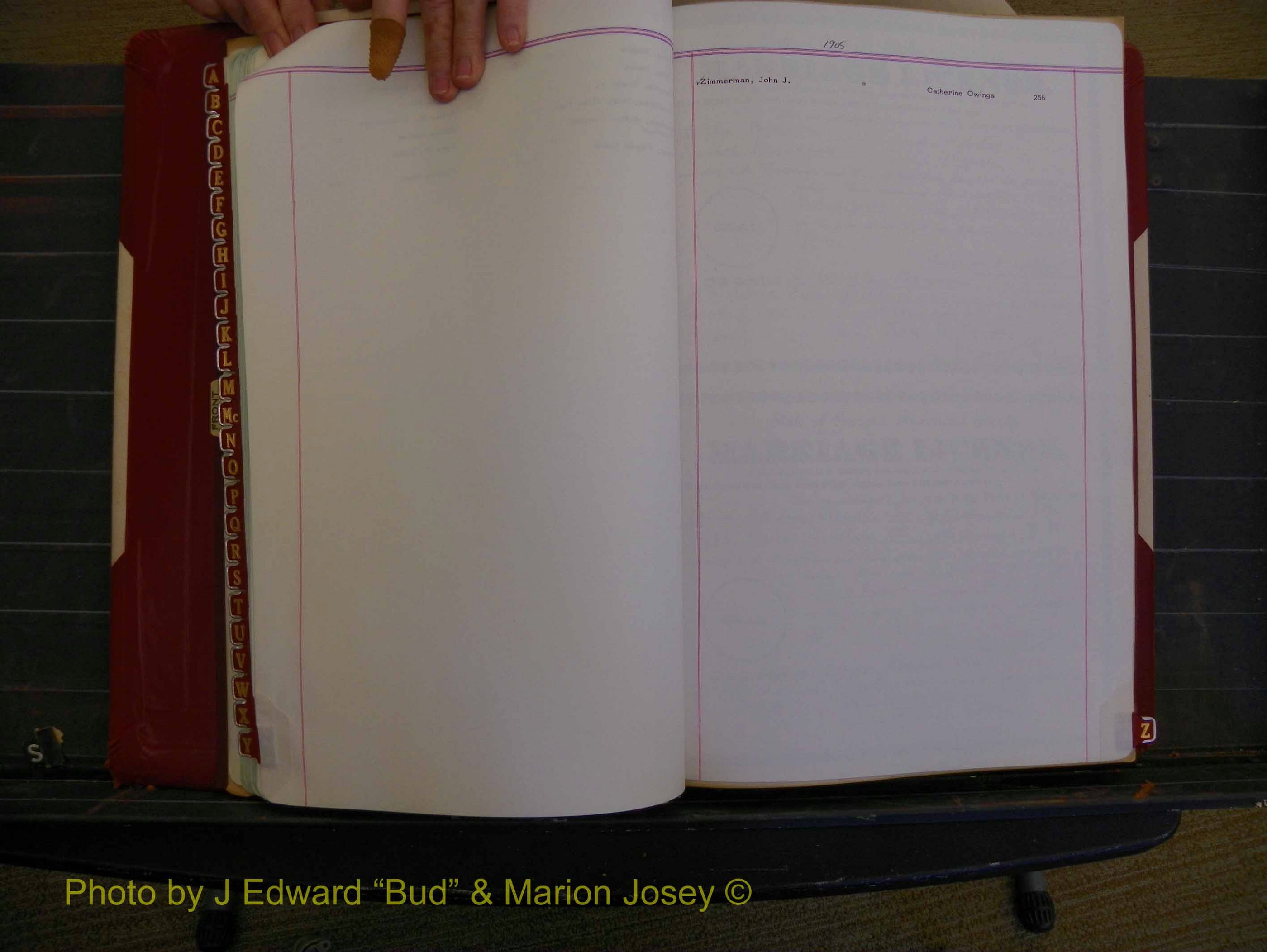 Richmond Marriages, Book CC, 1904-1905 Index Z (138).JPG