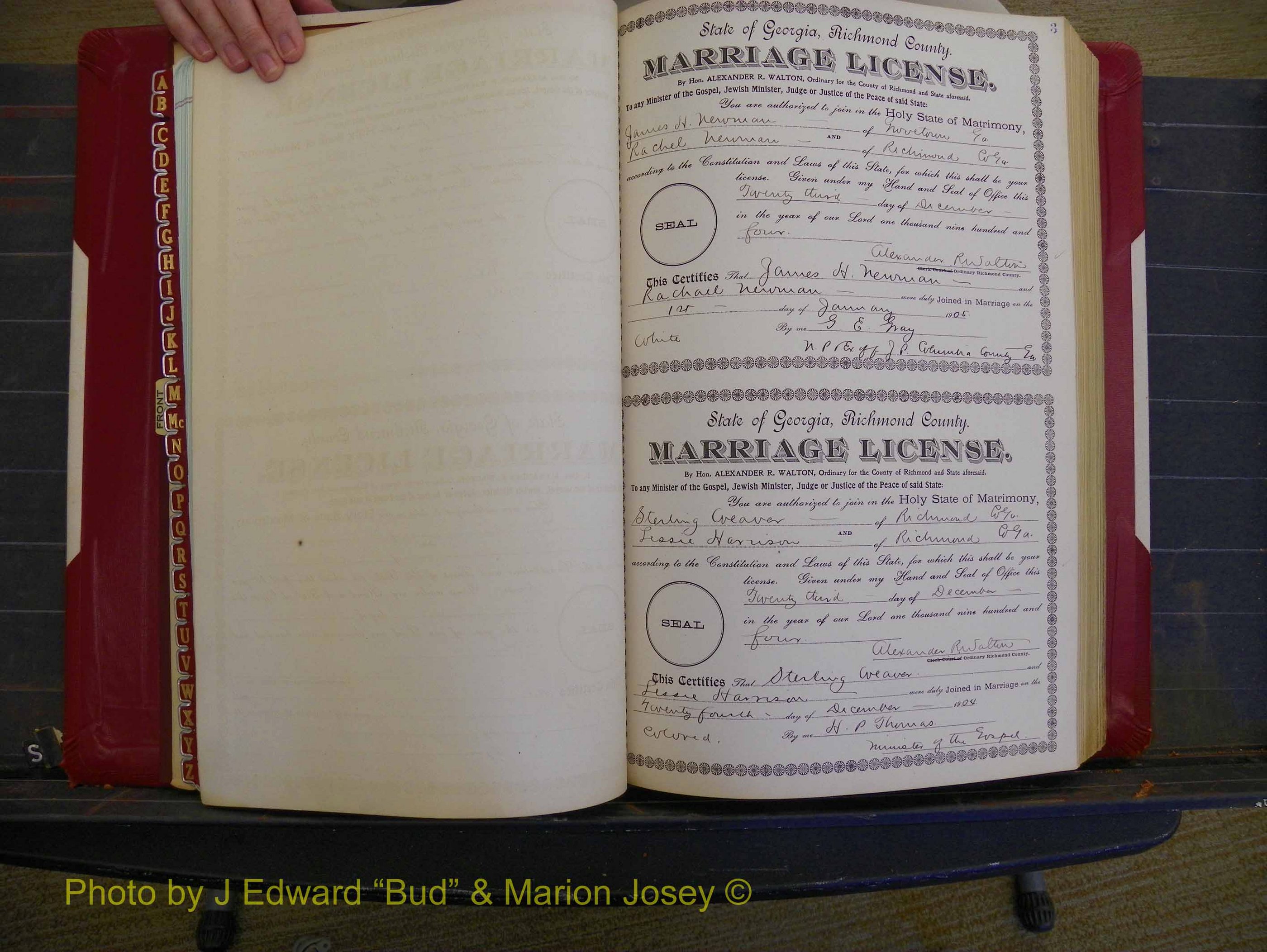 Richmond Marriages, Book CC, 1904-1905 P 003.JPG