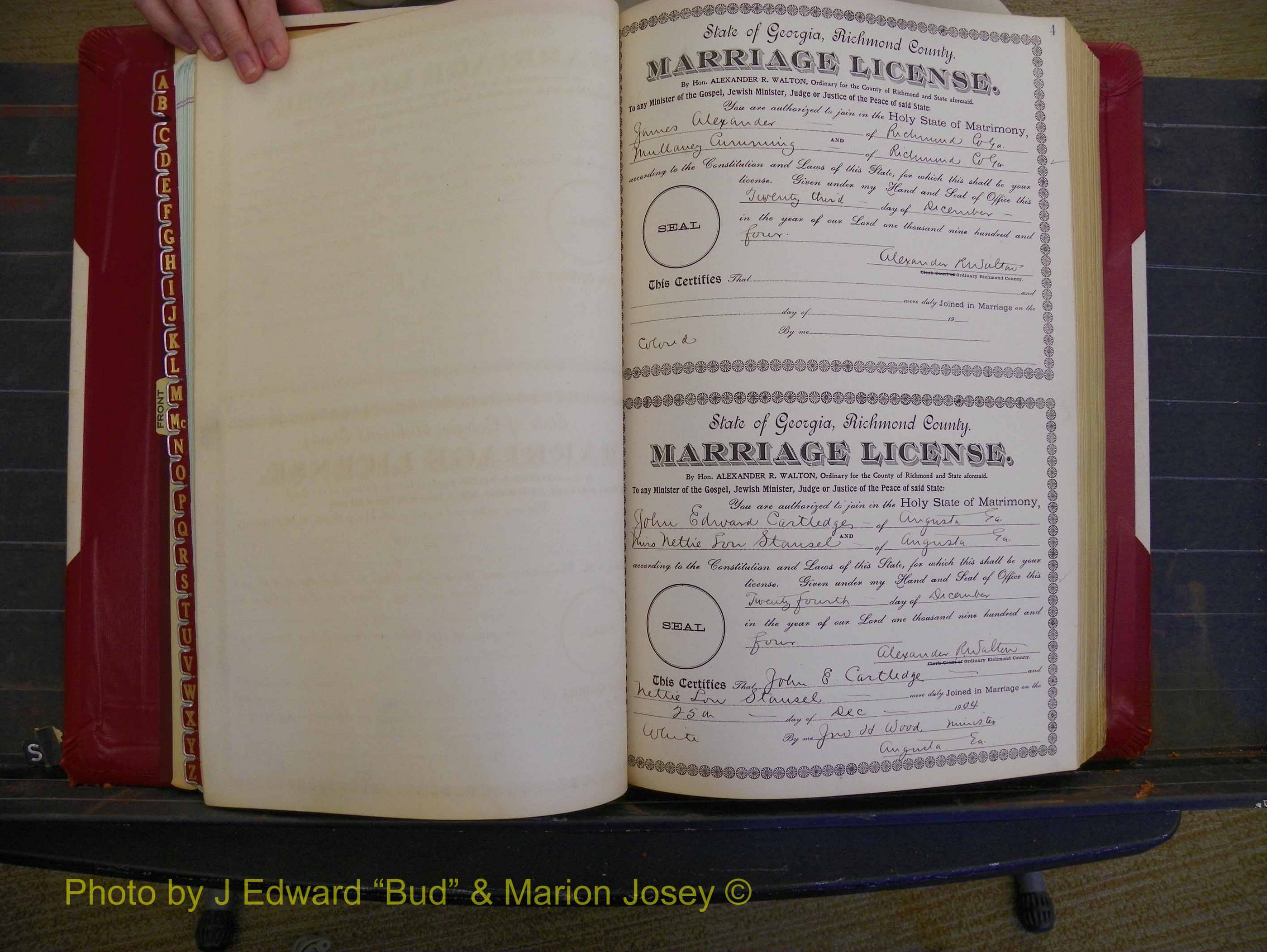 Richmond Marriages, Book CC, 1904-1905 P 004.JPG