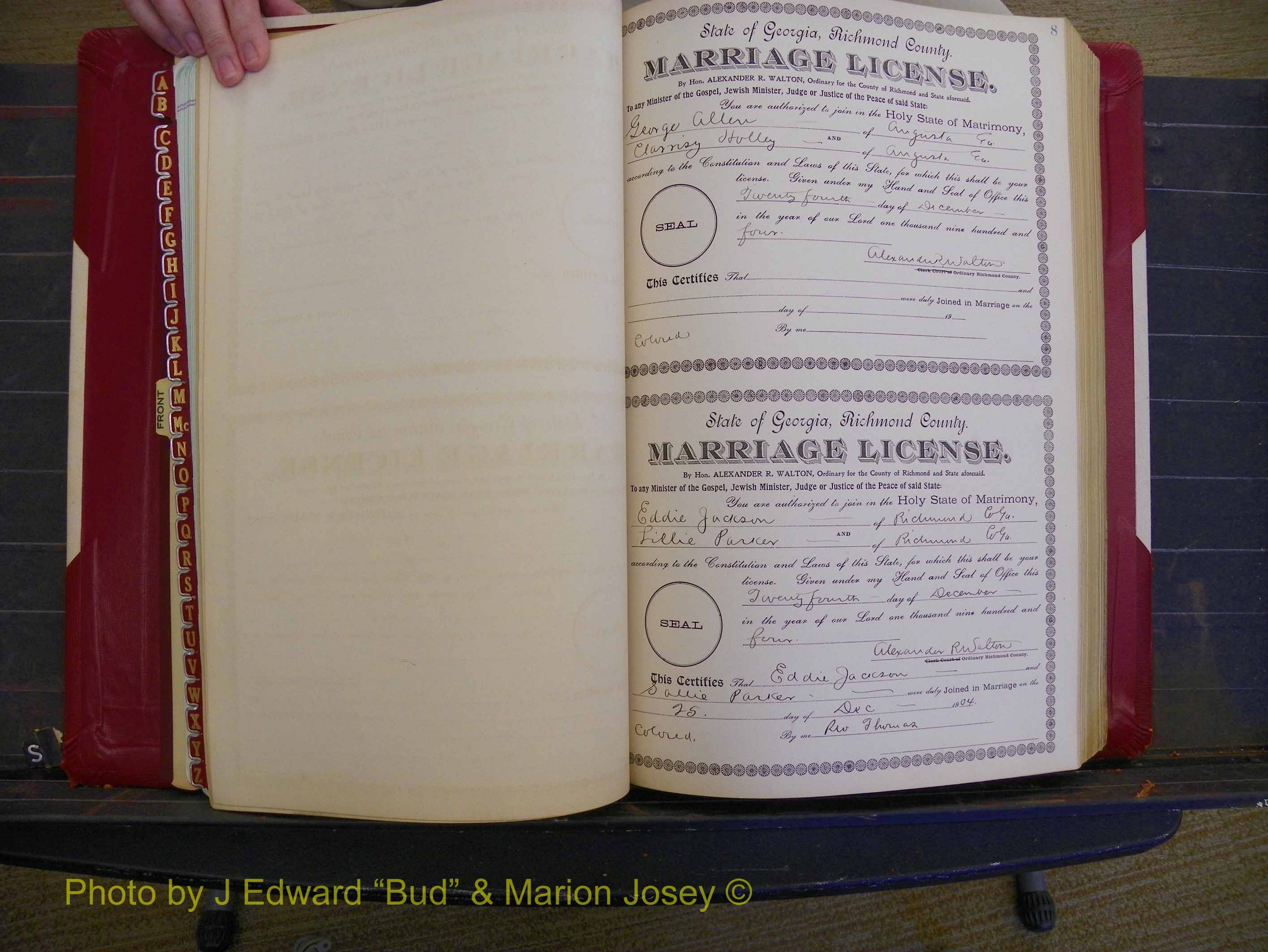 Richmond Marriages, Book CC, 1904-1905 P 008.JPG